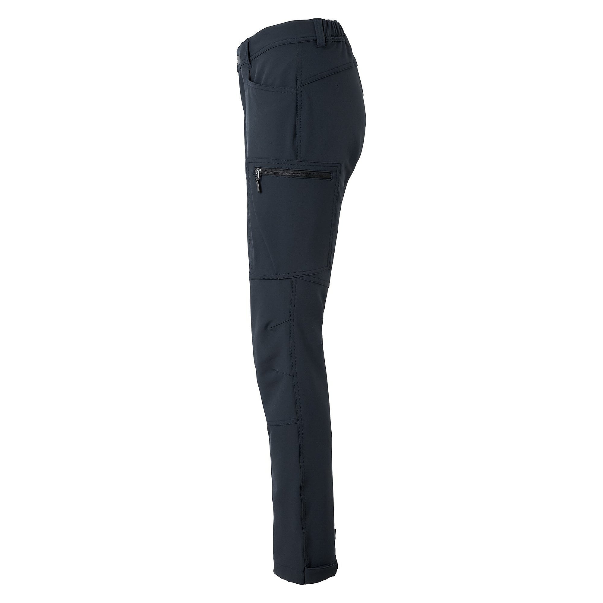 Damen-Arbeitshose Moa aus recyceltem Polyester mit Stretch und Reißverschlusstaschen, dunkelnavy - South West 1000380401