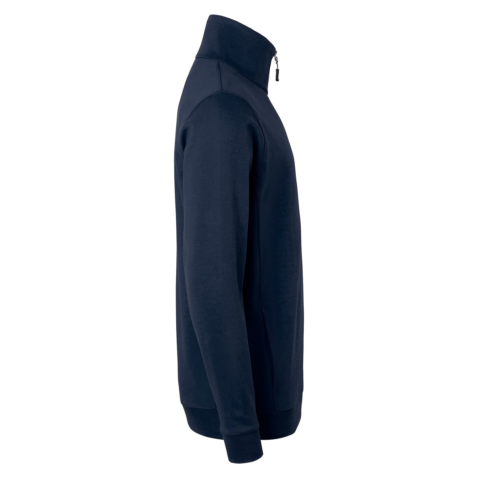 Half-Zip Sweatshirt 0102 mit Kragen, Fronttasche und Rippbündchen, unisex, navyblau - Top Swede 1000641403