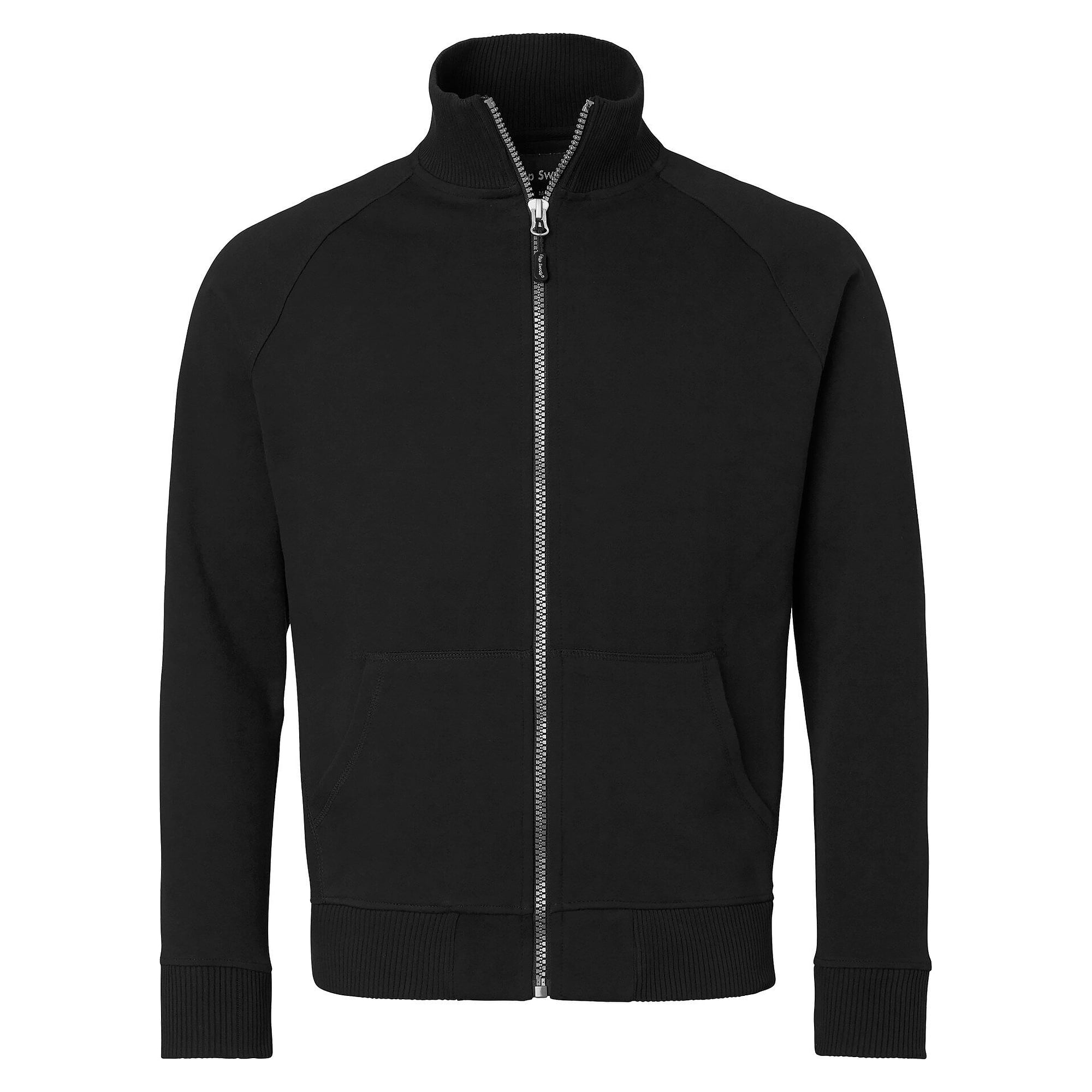 Sweat-shirt zippé 0202 avec col côtelé, unisexe, noir - Top Swede 1000642001