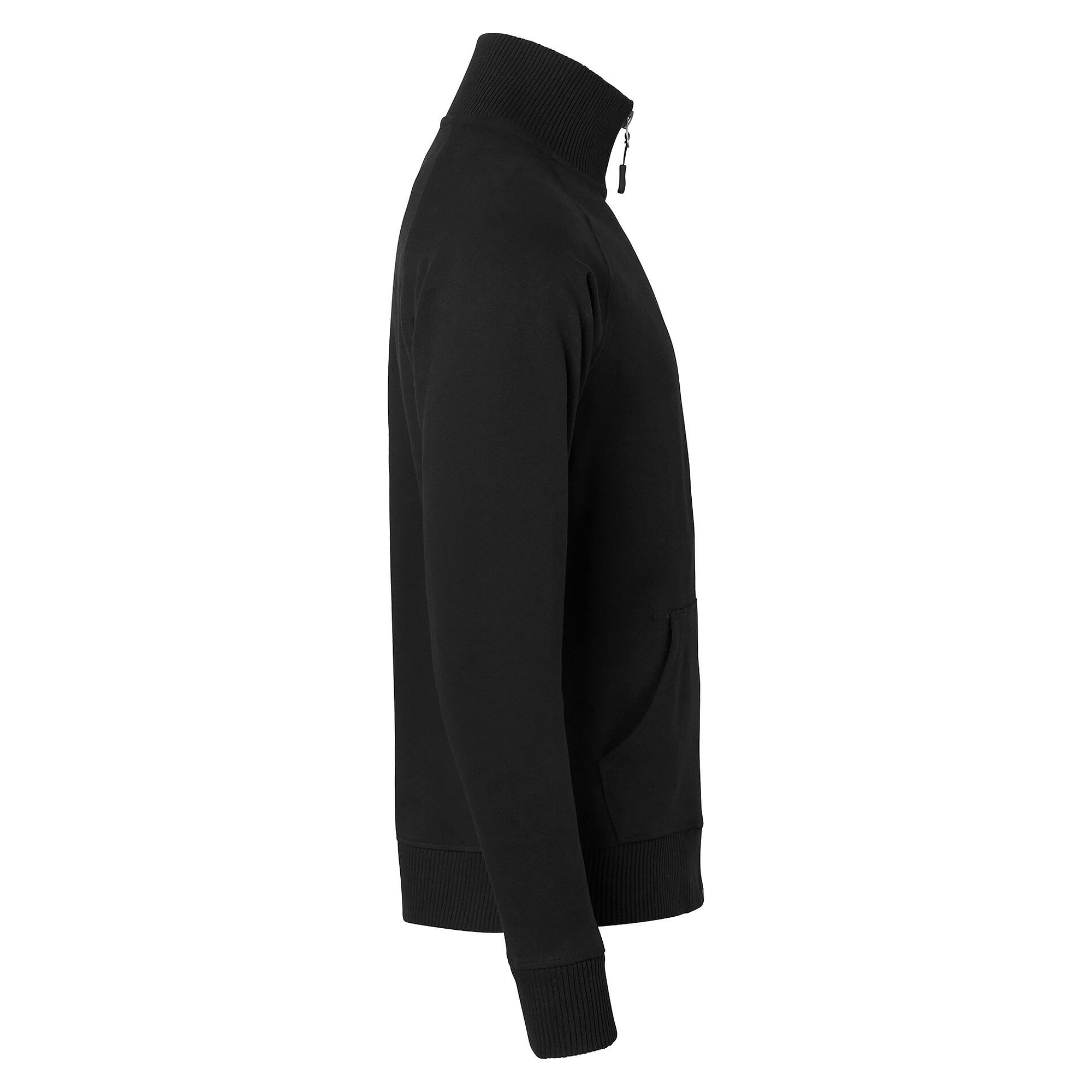 Sweat-shirt zippé 0202 avec col côtelé, unisexe, noir - Top Swede 1000642001