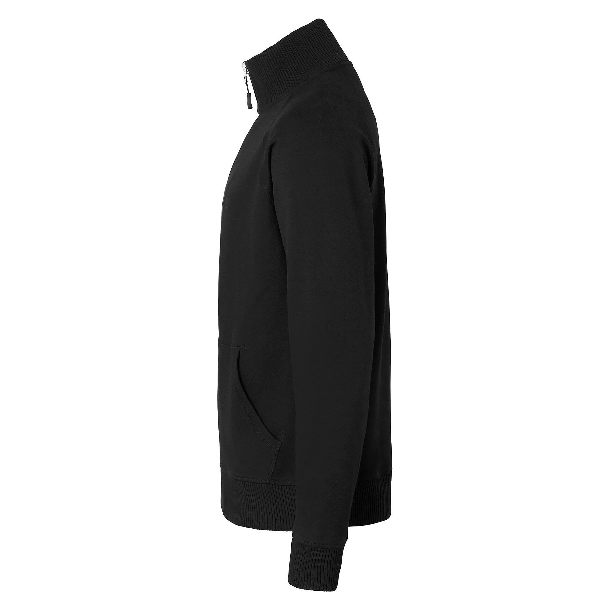 Sweat-shirt zippé 0202 avec col côtelé, unisexe, noir - Top Swede 1000642001