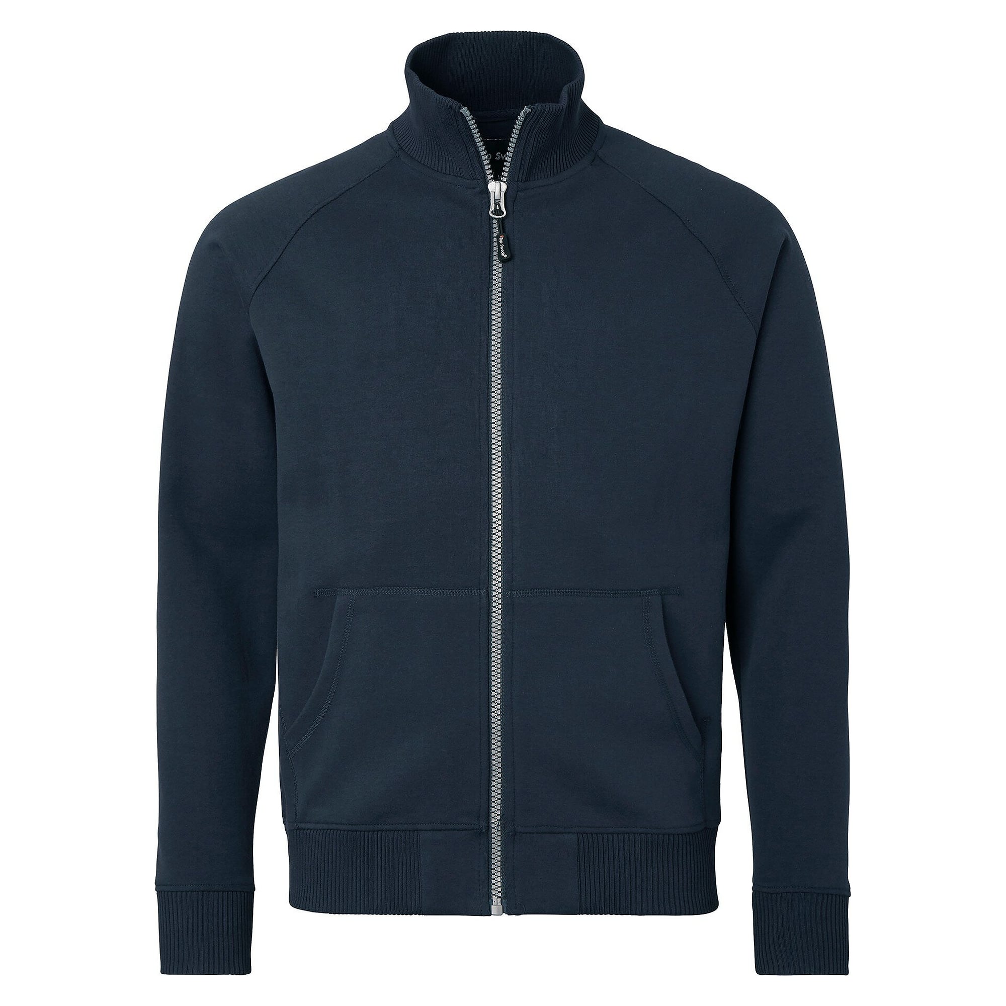 Sweat-shirt zippé 0202 avec col côtelé, unisexe, bleu marine - Top Swede 1000642403