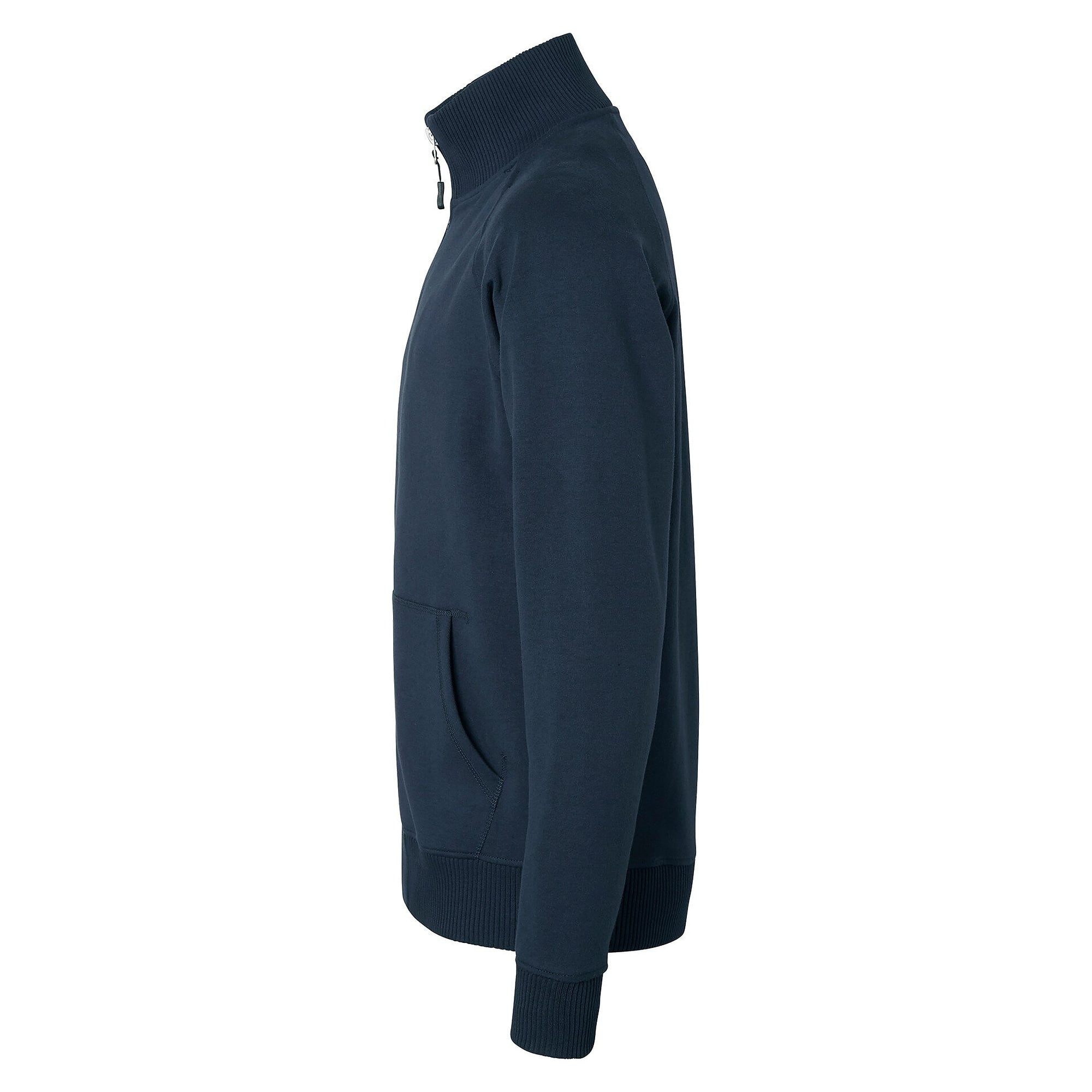 Sweat-shirt zippé 0202 avec col côtelé, unisexe, bleu marine - Top Swede 1000642403
