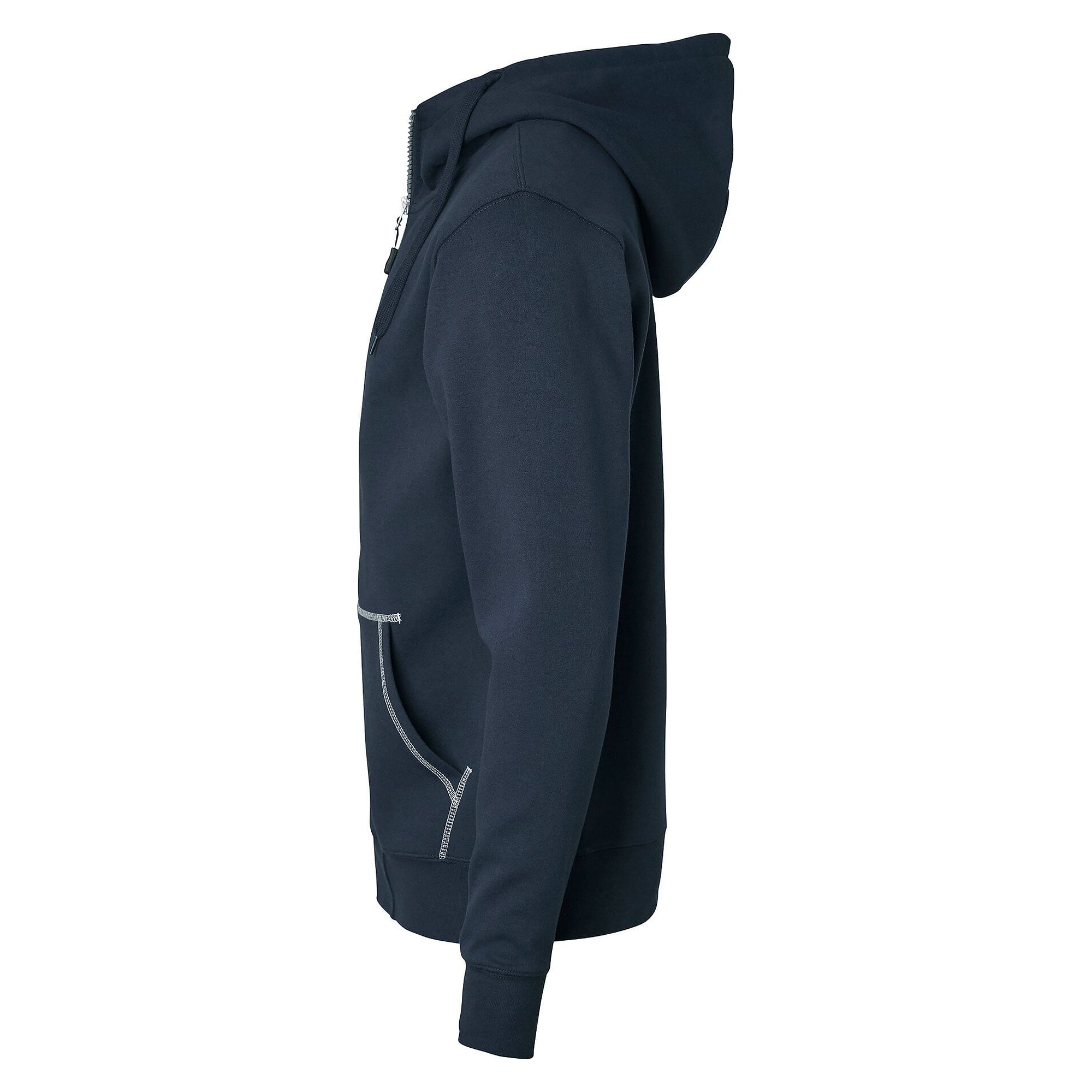 Kapuzen-Sweatjacke 0302 mit durchgehendem Reißverschluss, Unisex, navyblau - Top Swede 1000643403