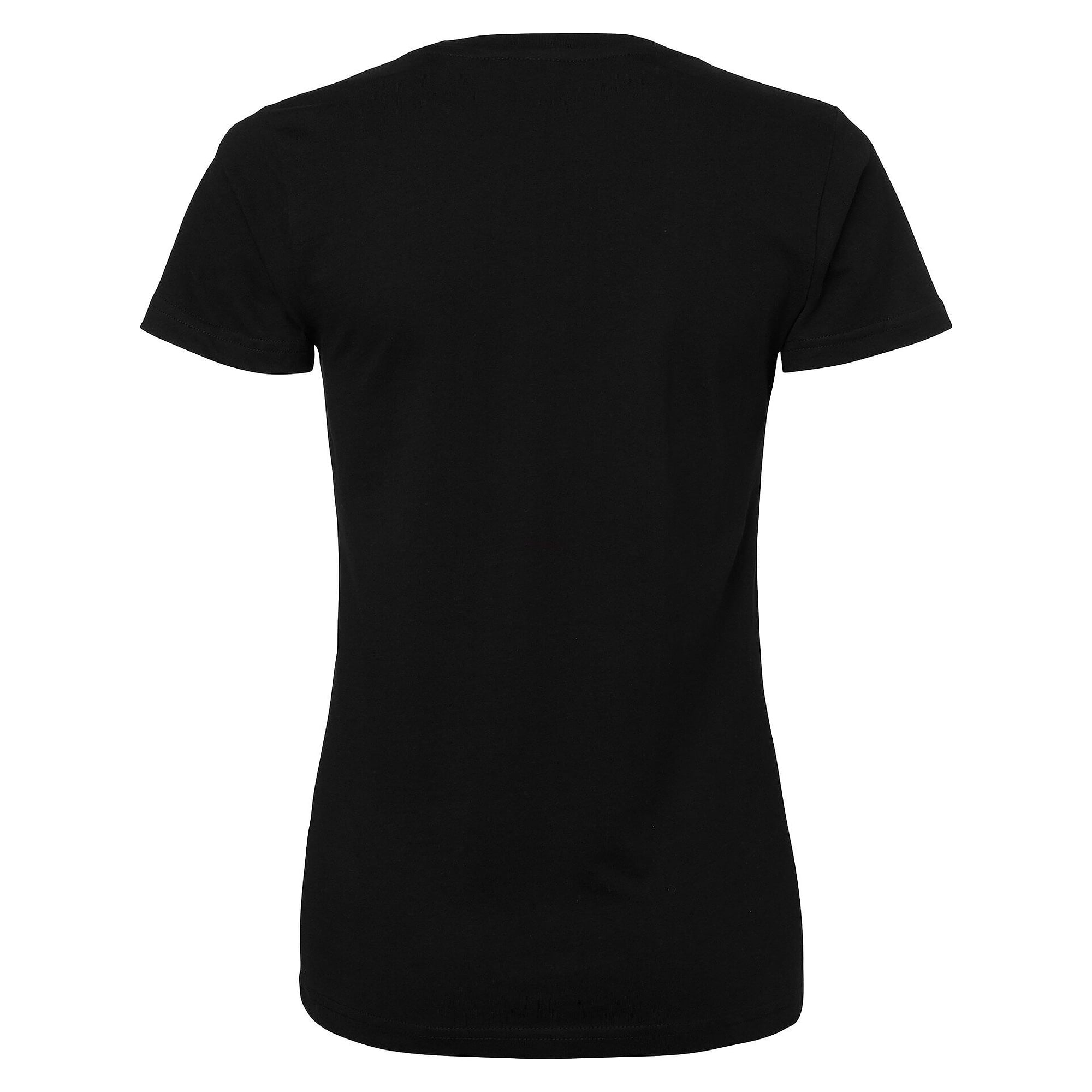Damen-T-Shirt 203 aus Baumwolle, kurzarm mit Rundhalsausschnitt, schwarz - Top Swede 1000653001