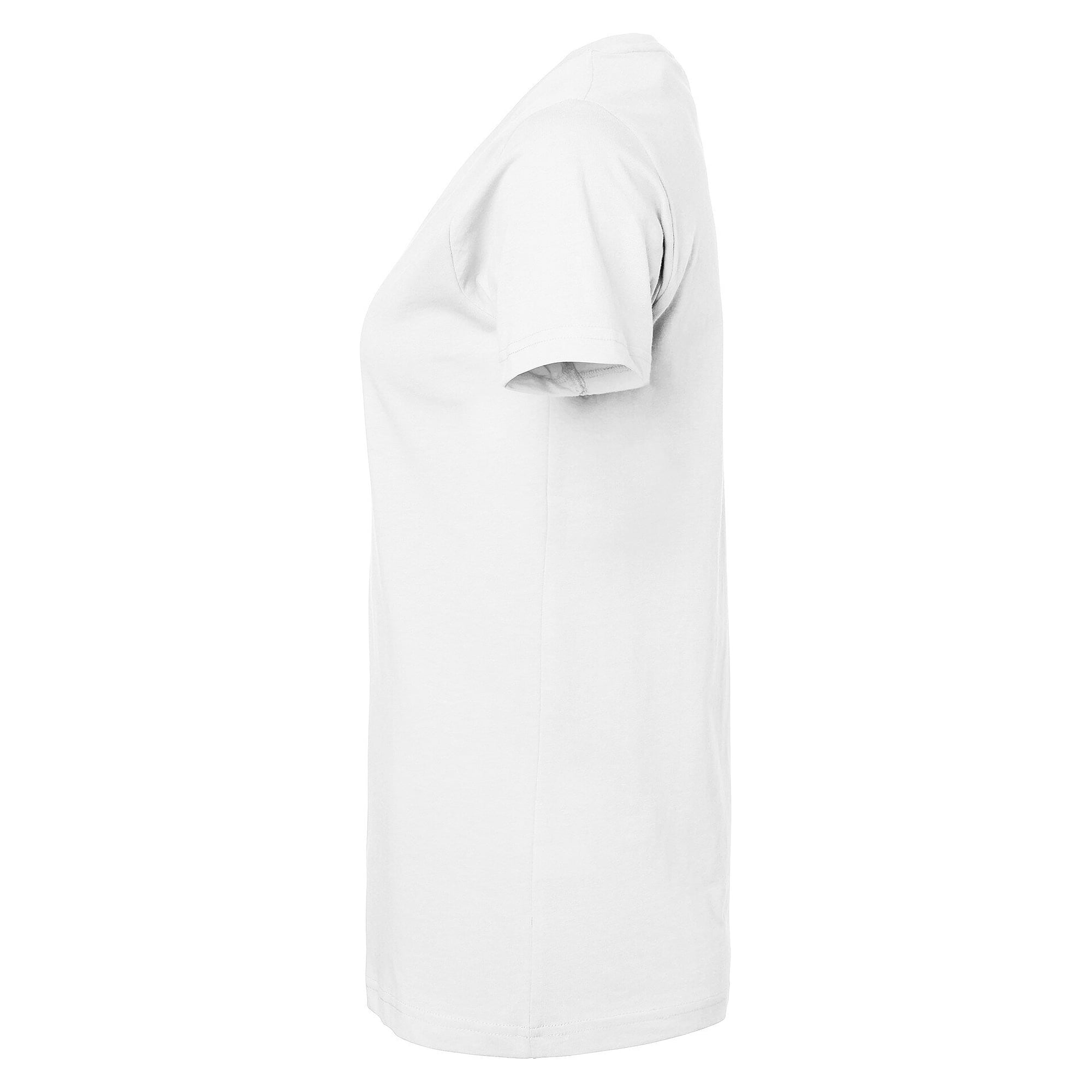 Damen-T-Shirt 203 aus Baumwolle, kurzarm mit Rundhalsausschnitt, weiß - Top Swede 1000653101