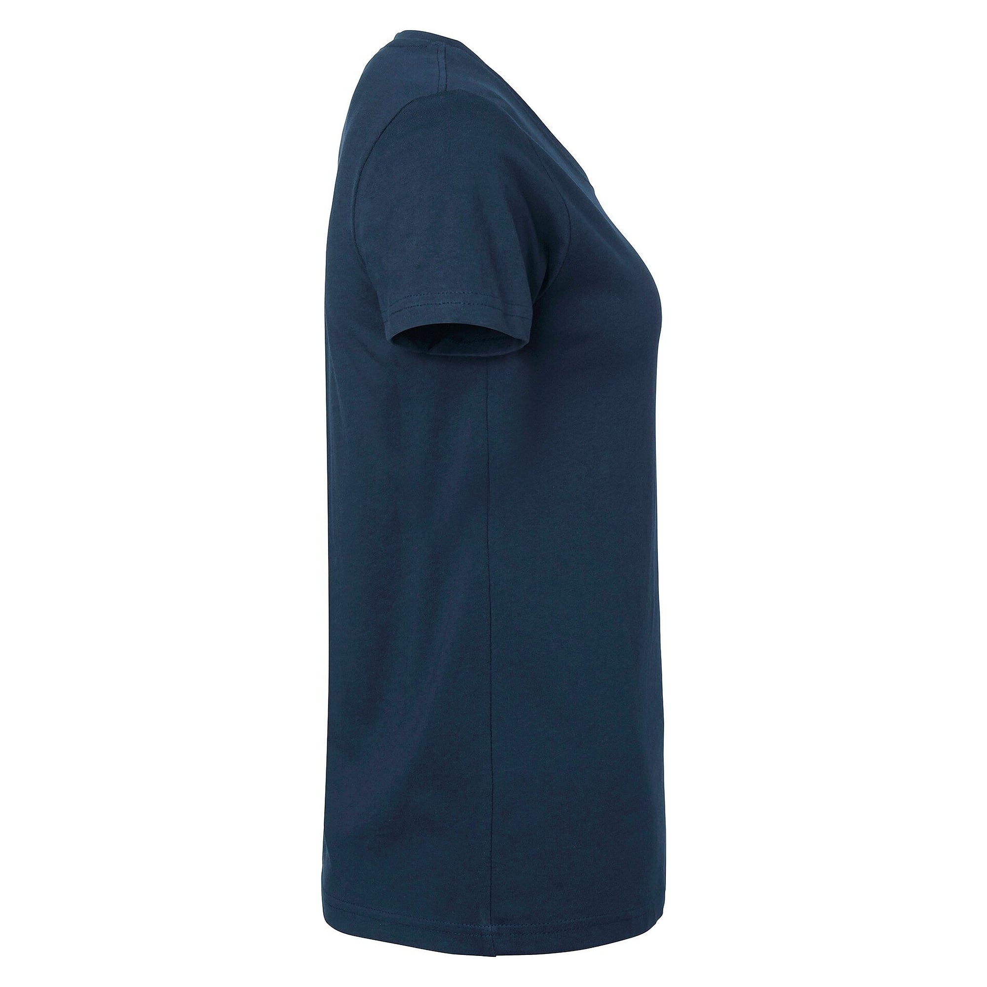 T-shirt femme 203 en coton, manches courtes et col rond, bleu marine - Top Swede 1000653403