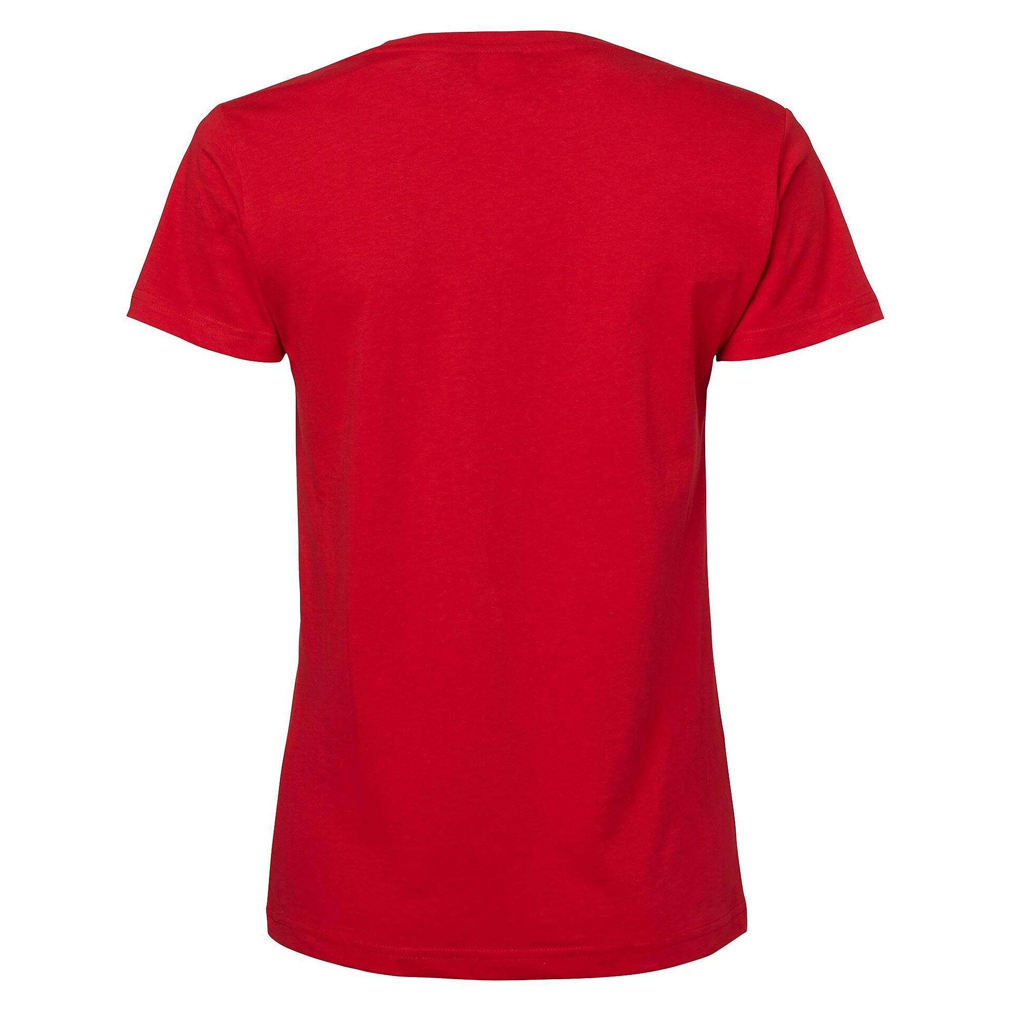 T-shirt femme 203 en coton, manches courtes et col rond, rouge - Top Swede 1000653607