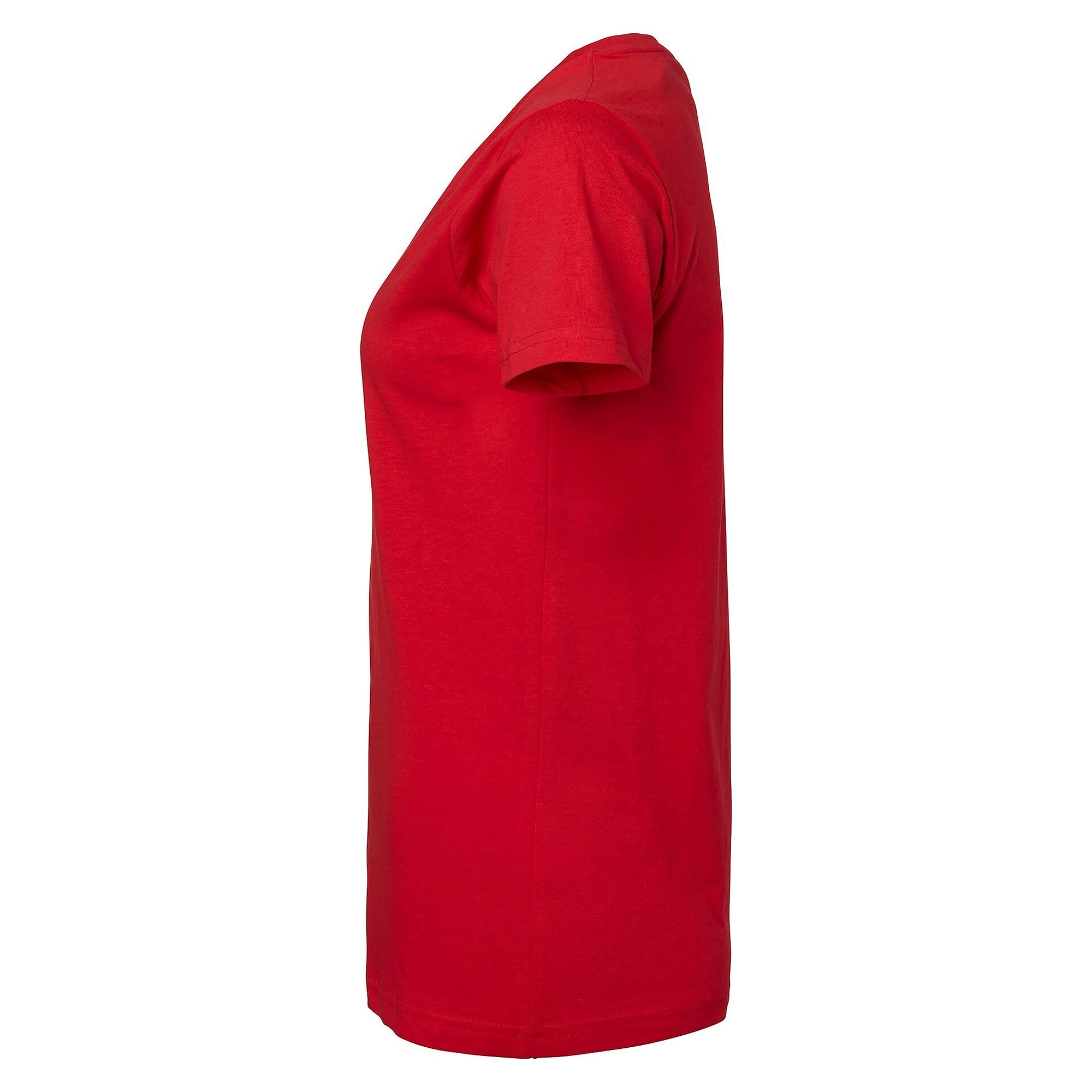 T-shirt femme 203 en coton, manches courtes et col rond, rouge - Top Swede 1000653607