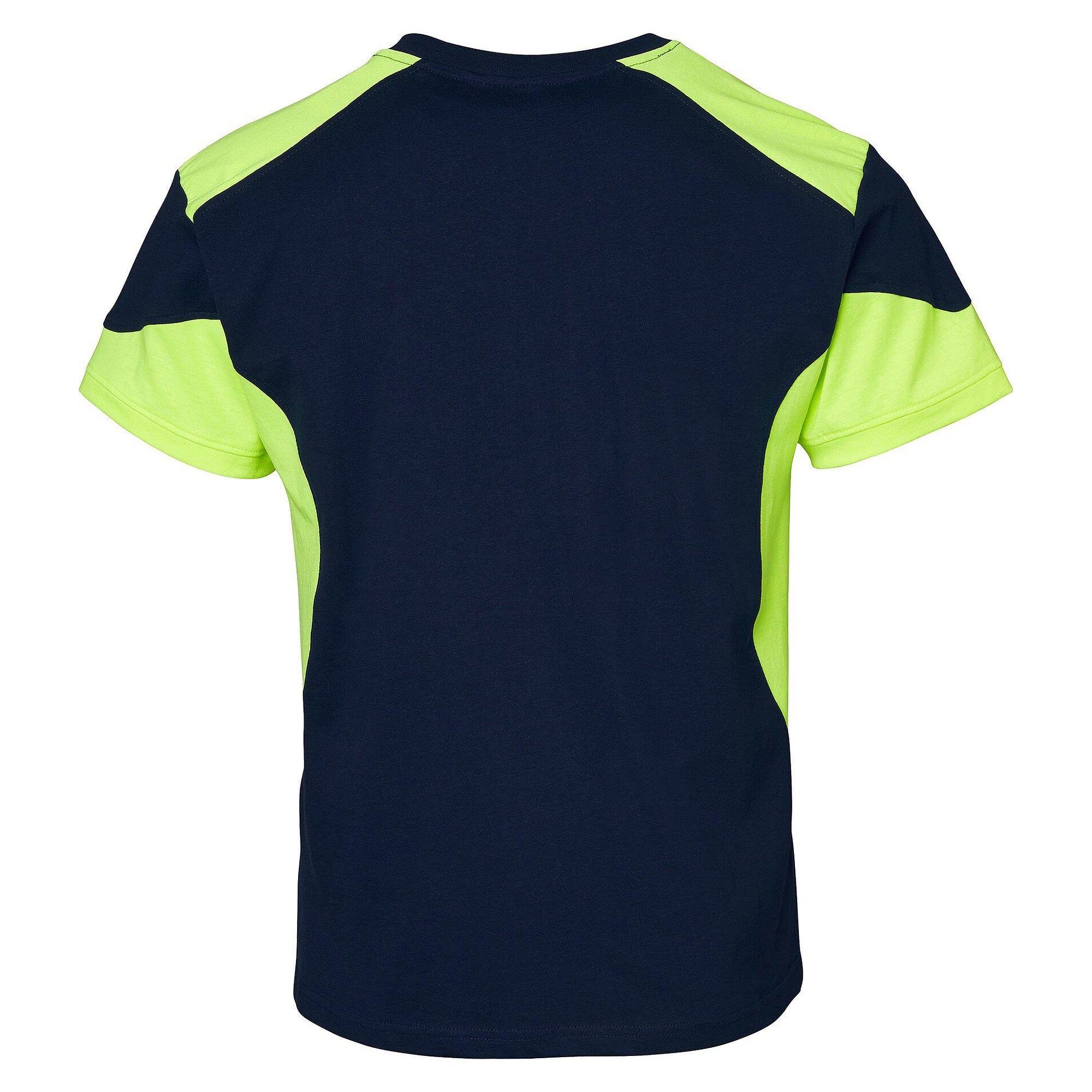 Men's 210 T-shirt with enhanced visibility, cotton, navy/fluorescent yellow - Top Swede 1000656960