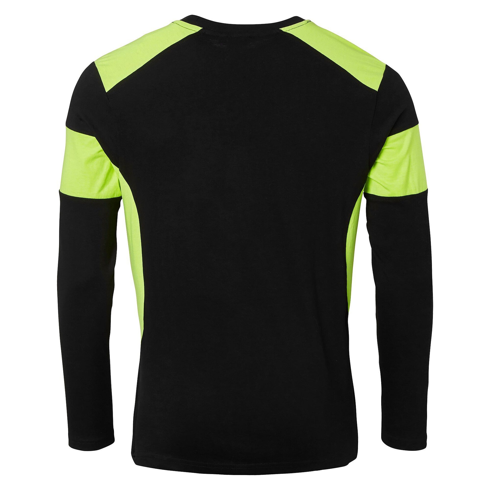 T-shirt manches longues 212 unisexe à visibilité renforcée, coton, noir/jaune fluo - Top Swede 1000660914
