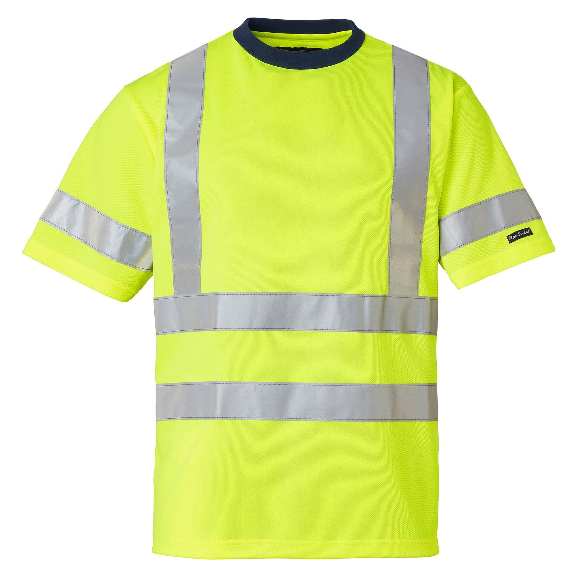 Warnschutz-T-Shirt 224 Unisex EN ISO 20471 Klasse 3, schnell trocknend, fluoreszierend gelb - Top Swede 1000663712