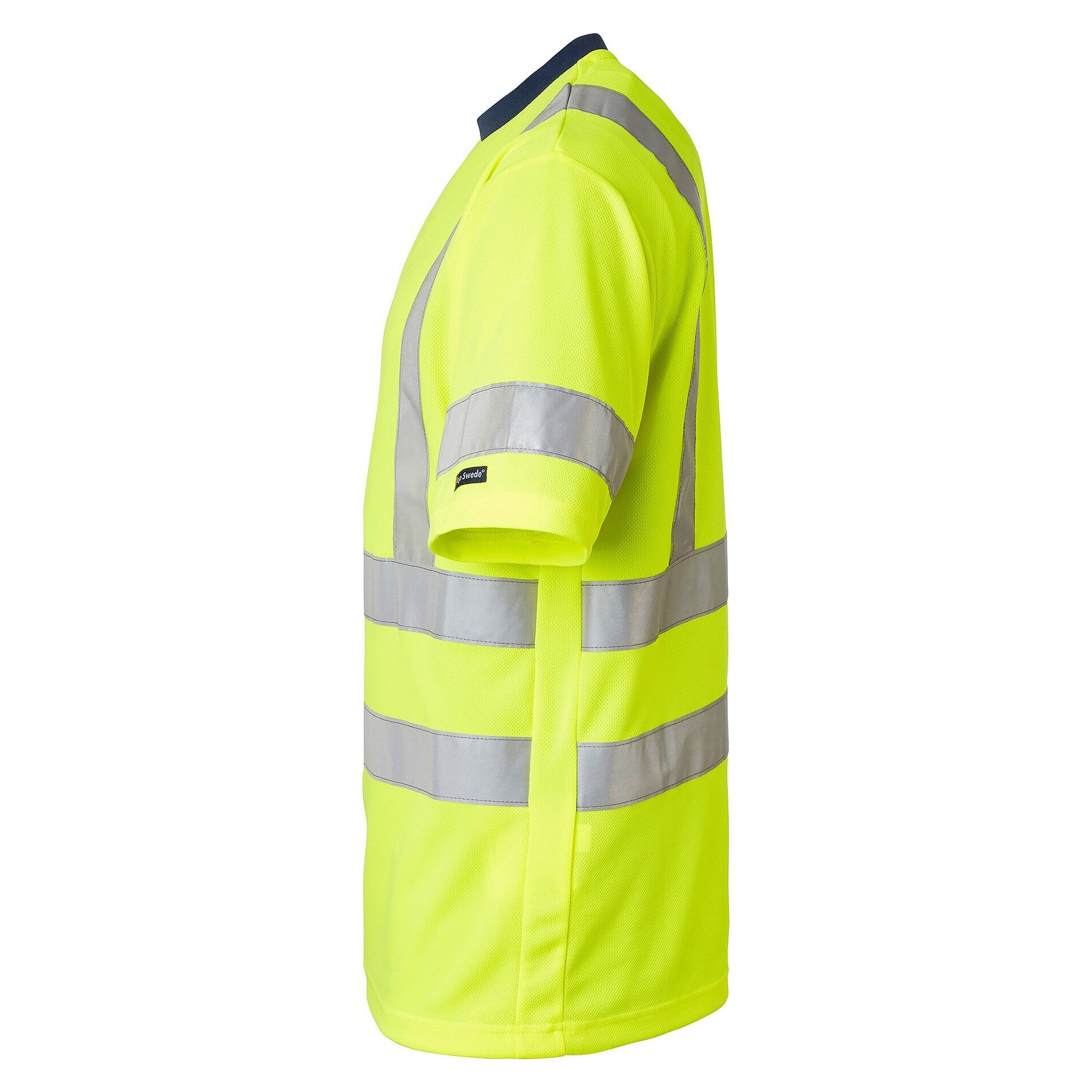 Warnschutz-T-Shirt 224 Unisex EN ISO 20471 Klasse 3, schnell trocknend, fluoreszierend gelb - Top Swede 1000663712