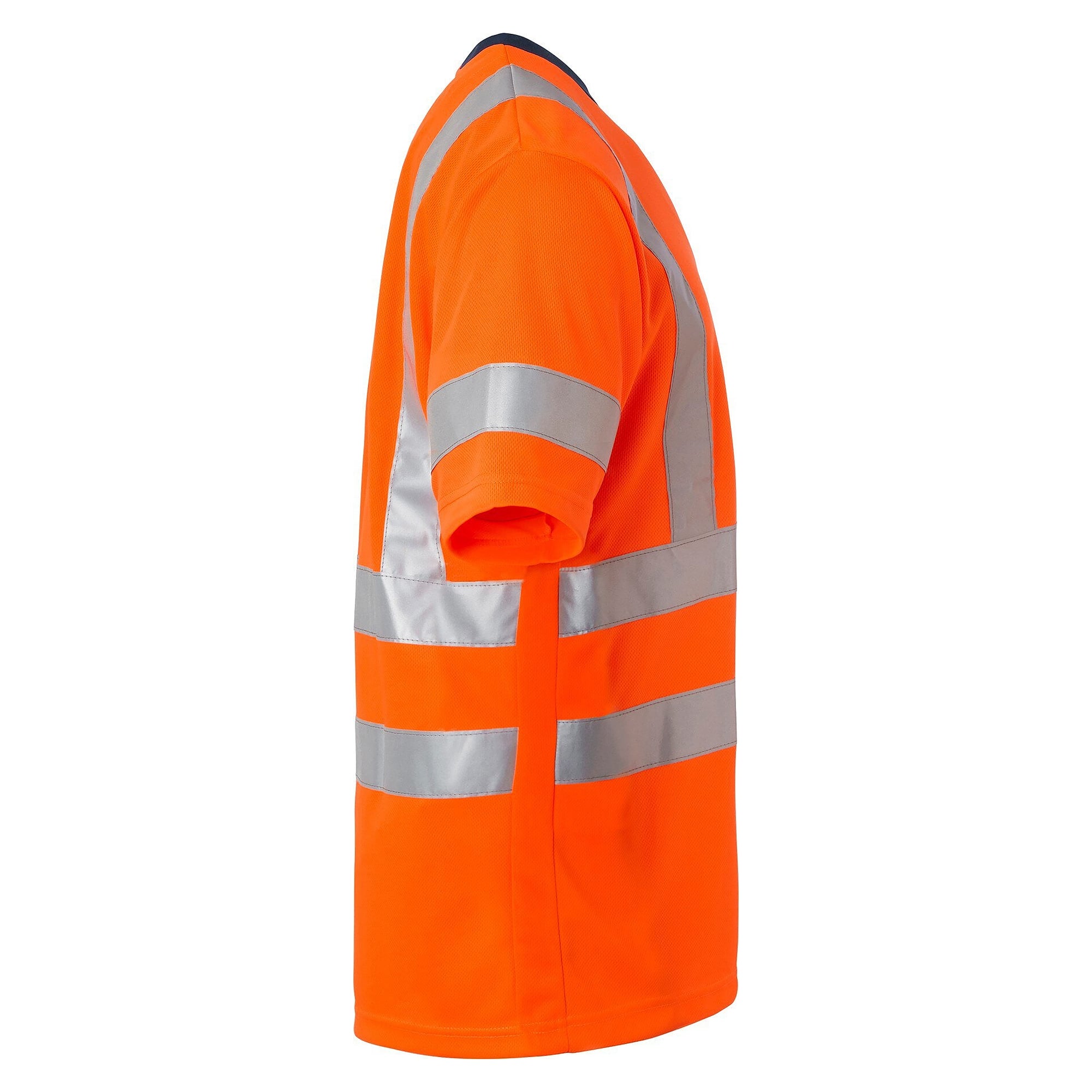 Warnschutz-T-Shirt 224 Unisex EN ISO 20471 Klasse 3, schnell trocknend, fluoreszierend orange - Top Swede 1000663811