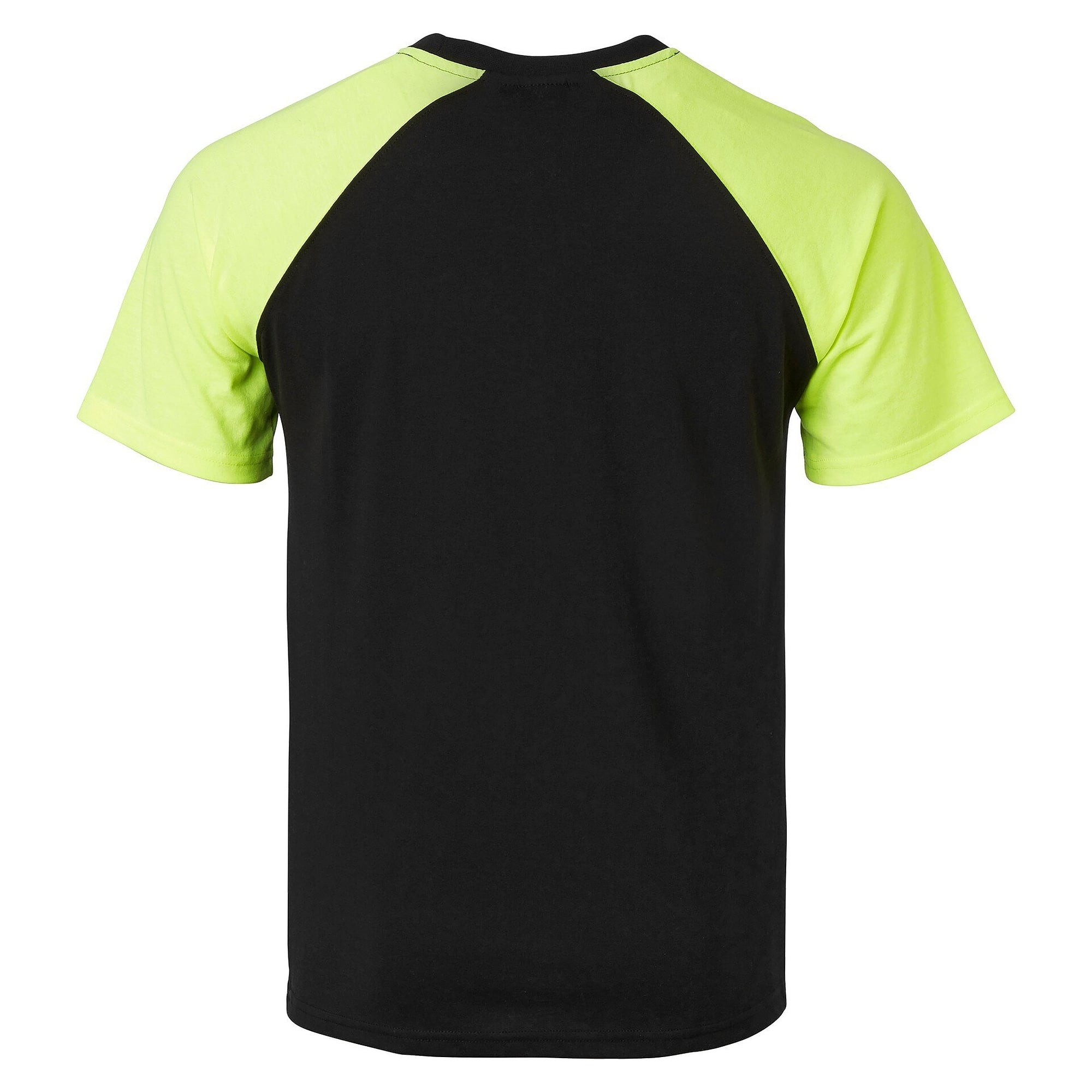 T-Shirt 225 mit erhöhter Sichtbarkeit, Unisex, Mischgewebe, Schwarz/Fluogelb - Top Swede 1000664914