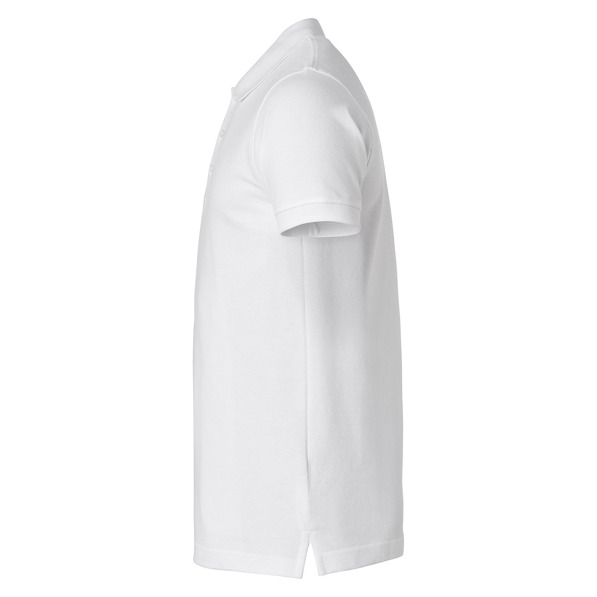 Polo homme 190 en piqué de coton avec col côtelé, manches courtes, blanc - Top Swede 1000672101