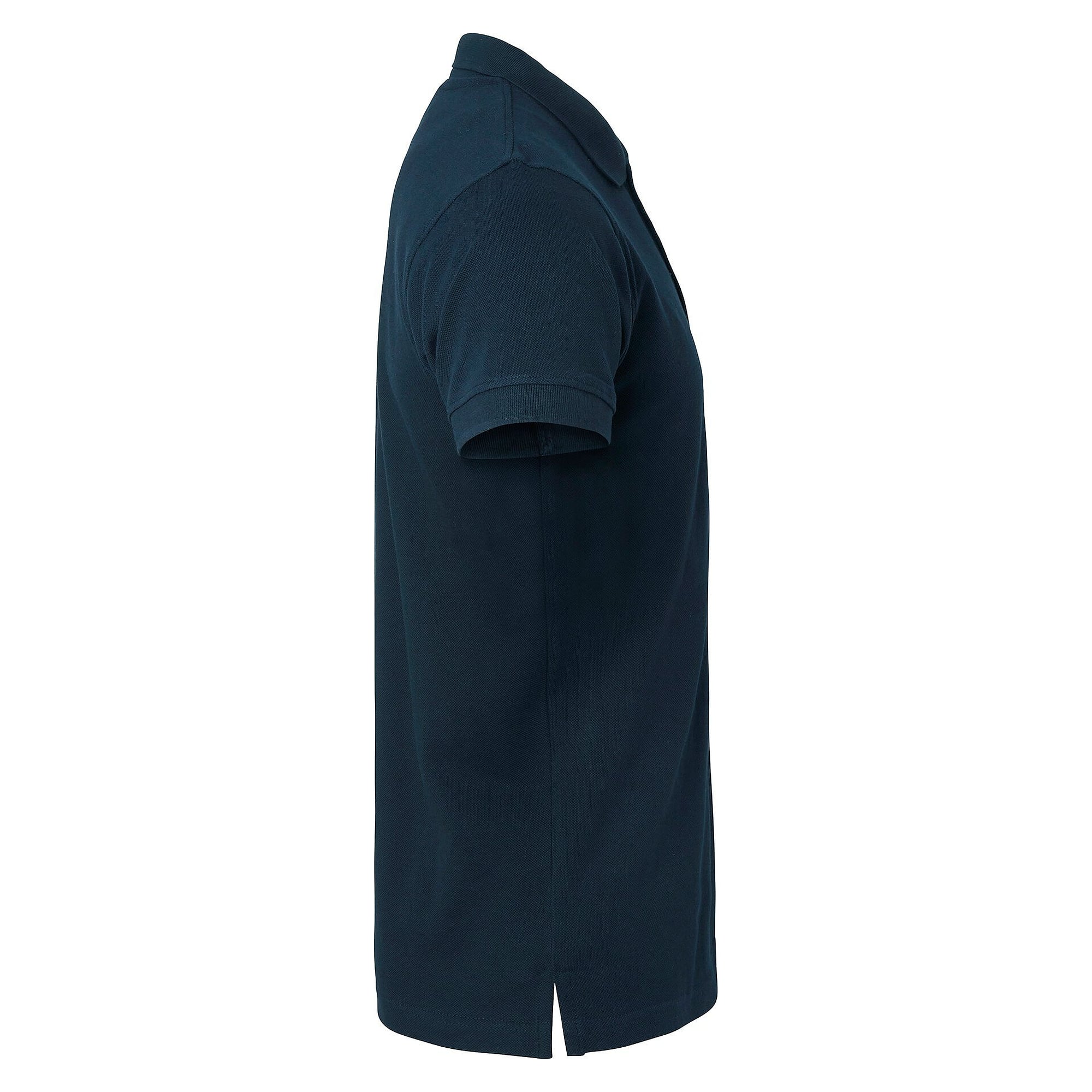 Herren-Poloshirt 190 aus Baumwoll-Piqué mit Rippkragen, kurzarm, Navyblau - Top Swede 1000672403