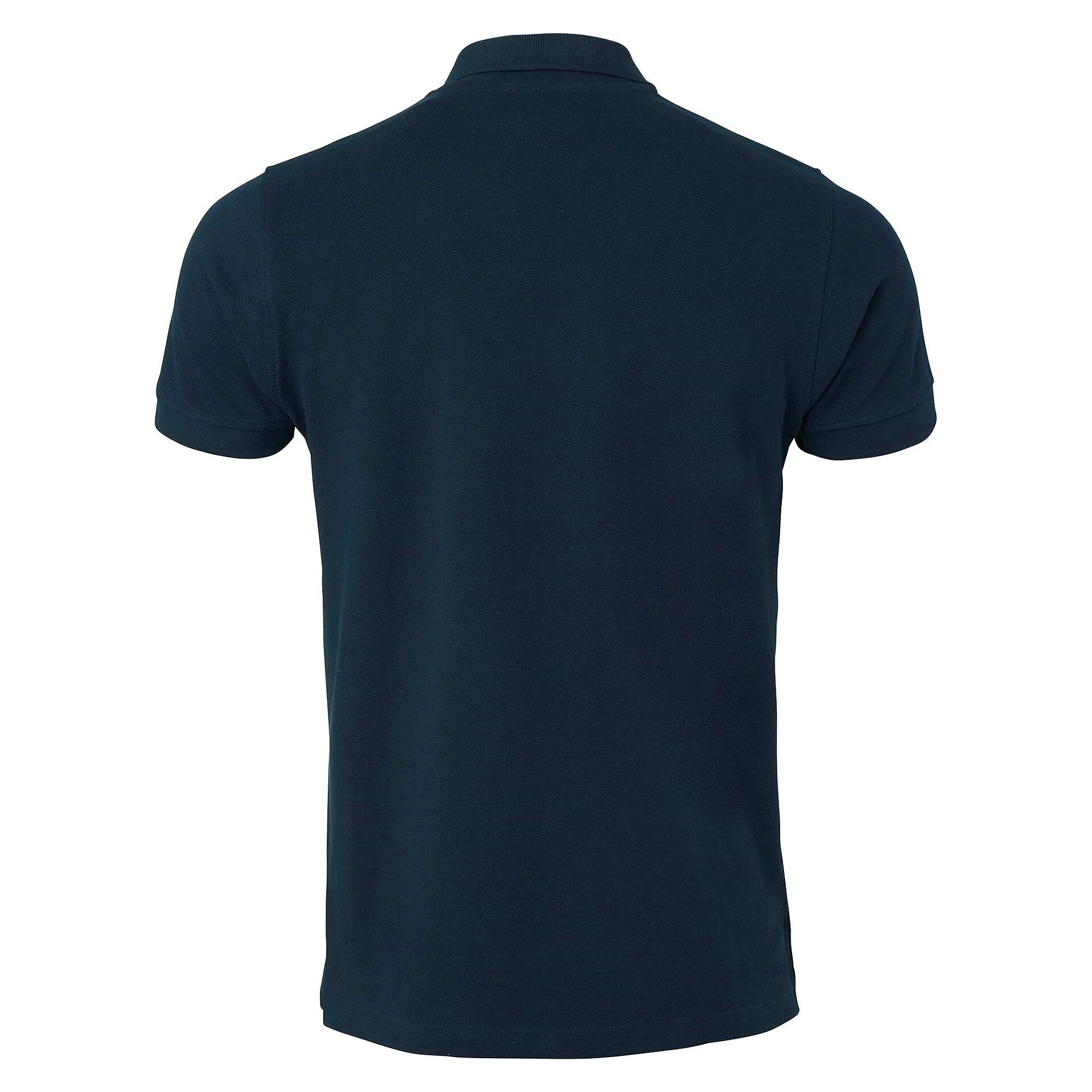Herren-Poloshirt 190 aus Baumwoll-Piqué mit Rippkragen, kurzarm, Navyblau - Top Swede 1000672403