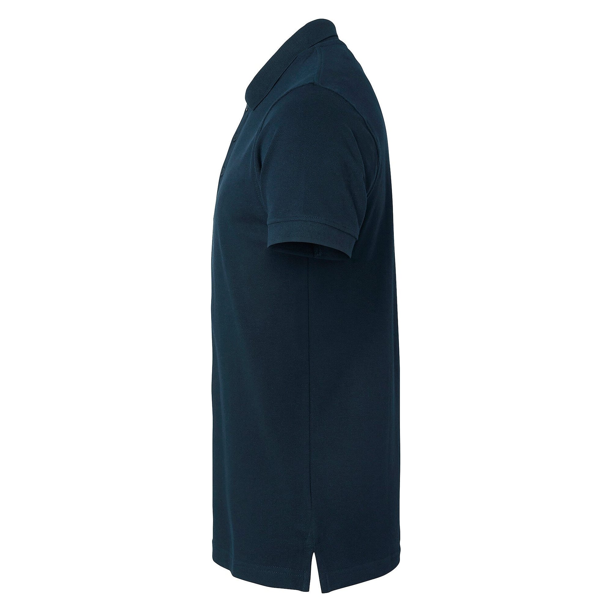 Herren-Poloshirt 190 aus Baumwoll-Piqué mit Rippkragen, kurzarm, Navyblau - Top Swede 1000672403