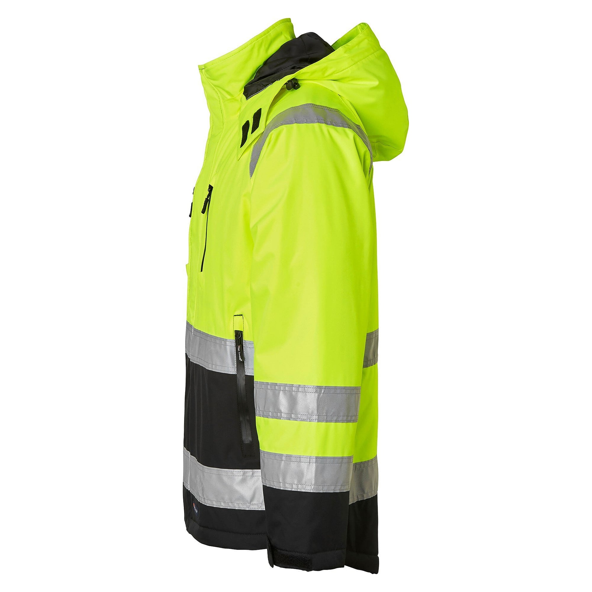 Warnschutz-Winterjacke 122 nach EN ISO 20471 Klasse 3 und EN 343, Warngelb/Schwarz - Top Swede 1000686982
