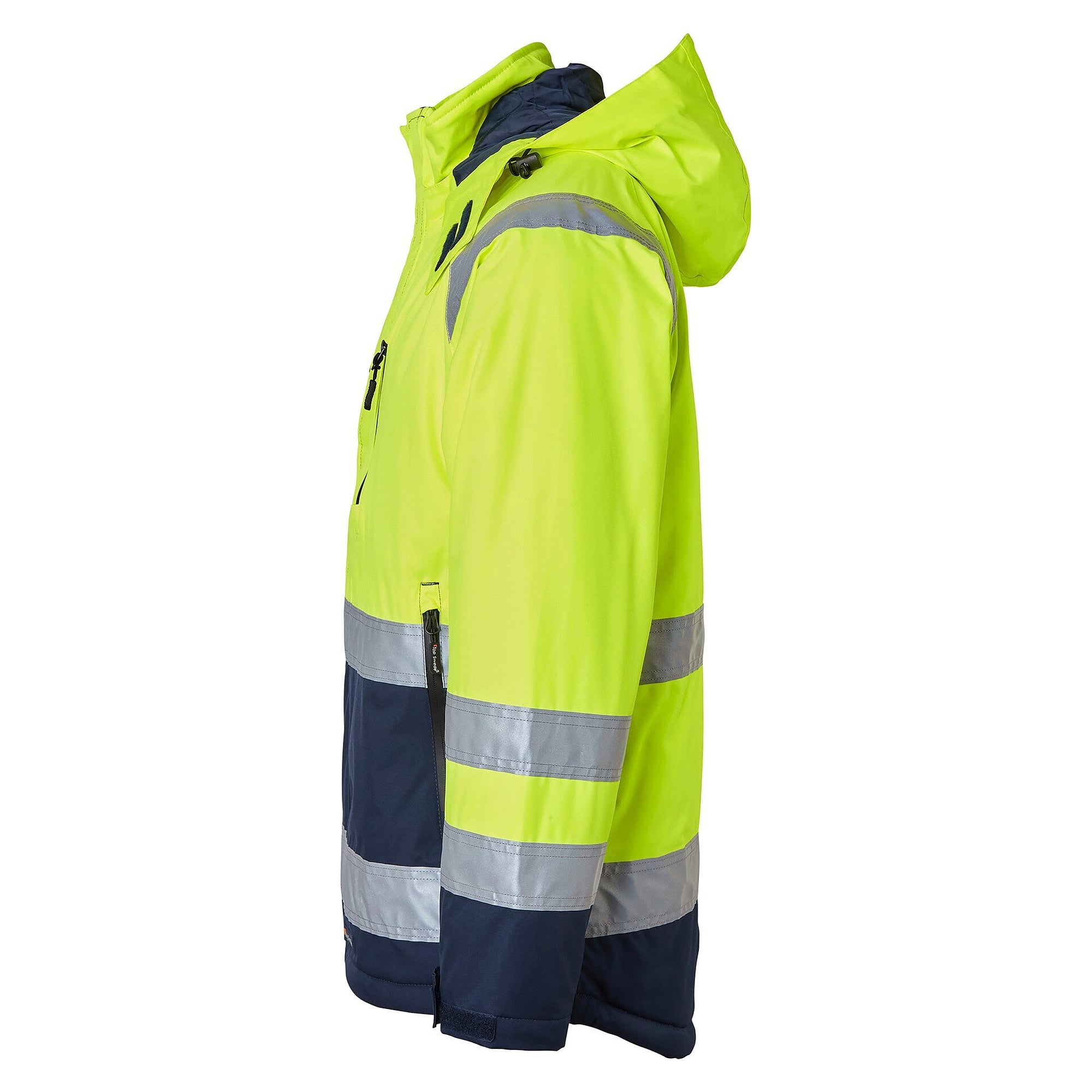 Warnschutz-Winterjacke 122 nach EN ISO 20471 Klasse 3 und EN 343, Warngelb/Navy - Top Swede 1000686983