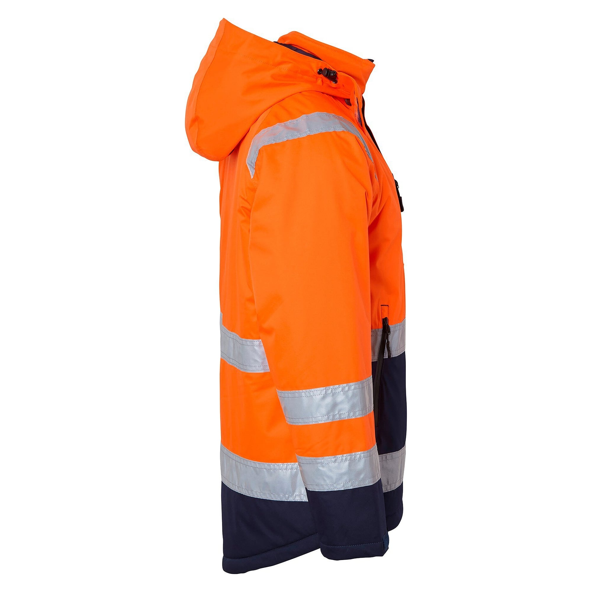 Warnschutz-Winterjacke 122 nach EN ISO 20471 Klasse 3 und EN 343, Warnorange/Navy - Top Swede 1000686991