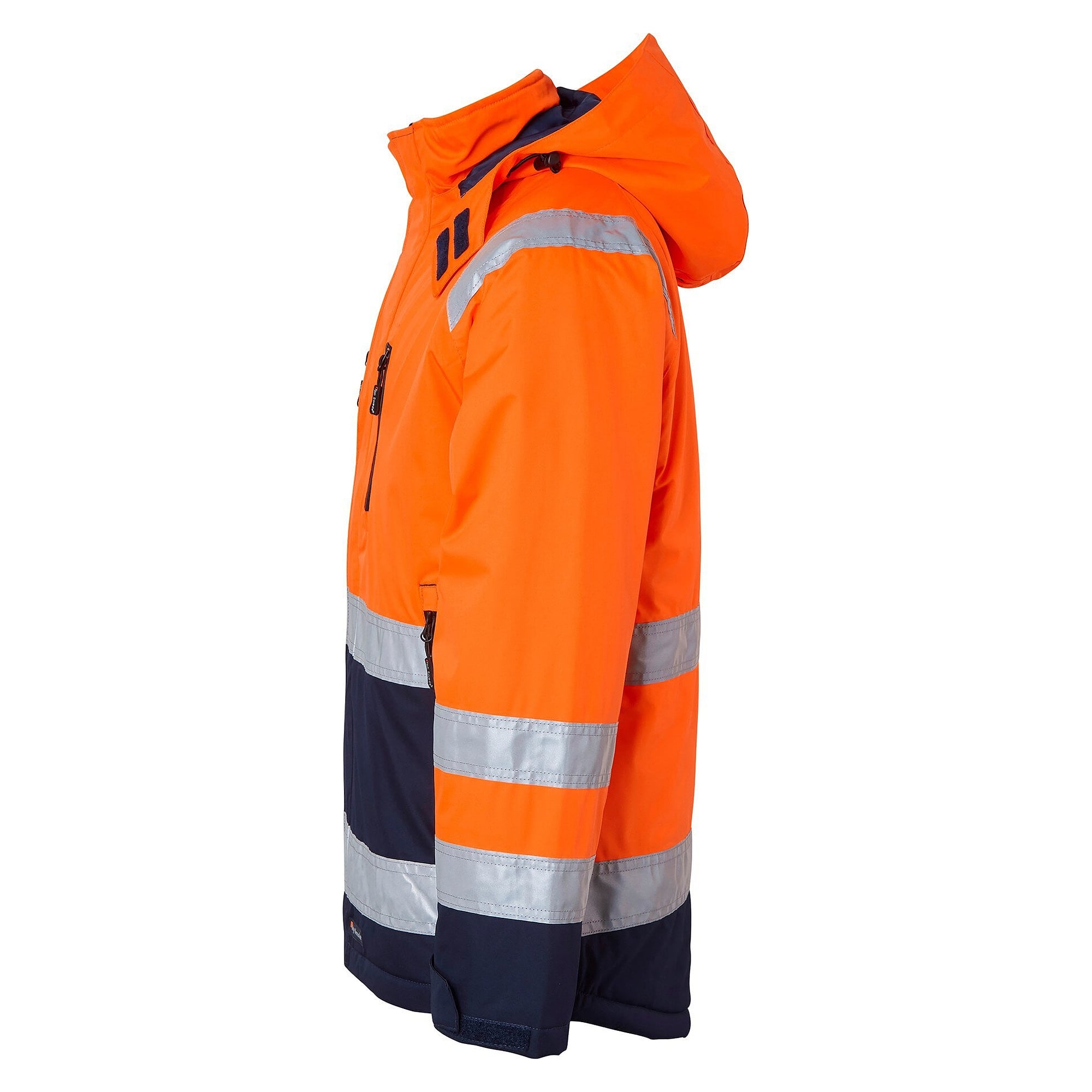 Warnschutz-Winterjacke 122 nach EN ISO 20471 Klasse 3 und EN 343, Warnorange/Navy - Top Swede 1000686991
