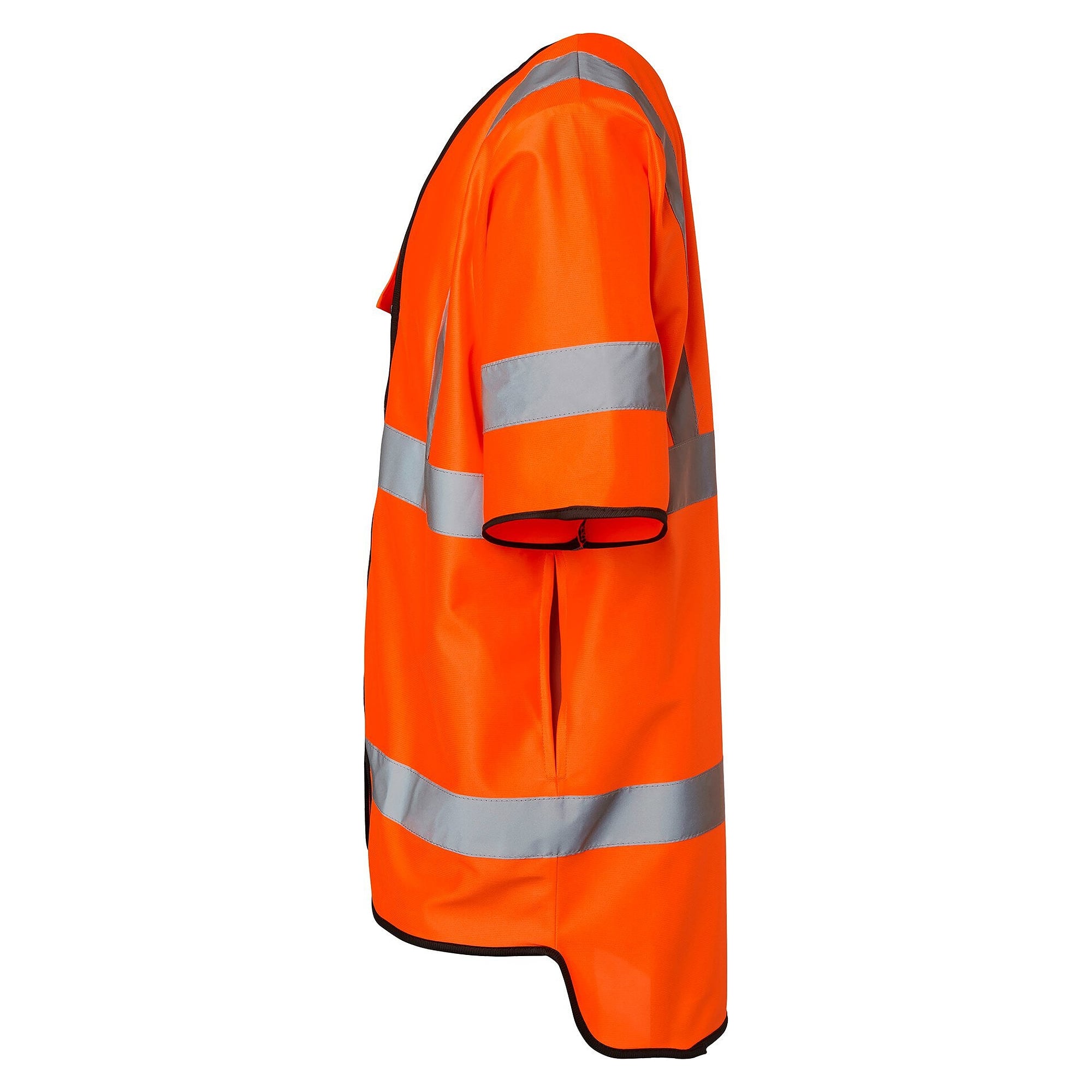 Warnweste 125 mit Reißverschluss und ID-Kartentasche, EN ISO 20471 Klasse 3, Fluoorange - Top Swede 1000689811