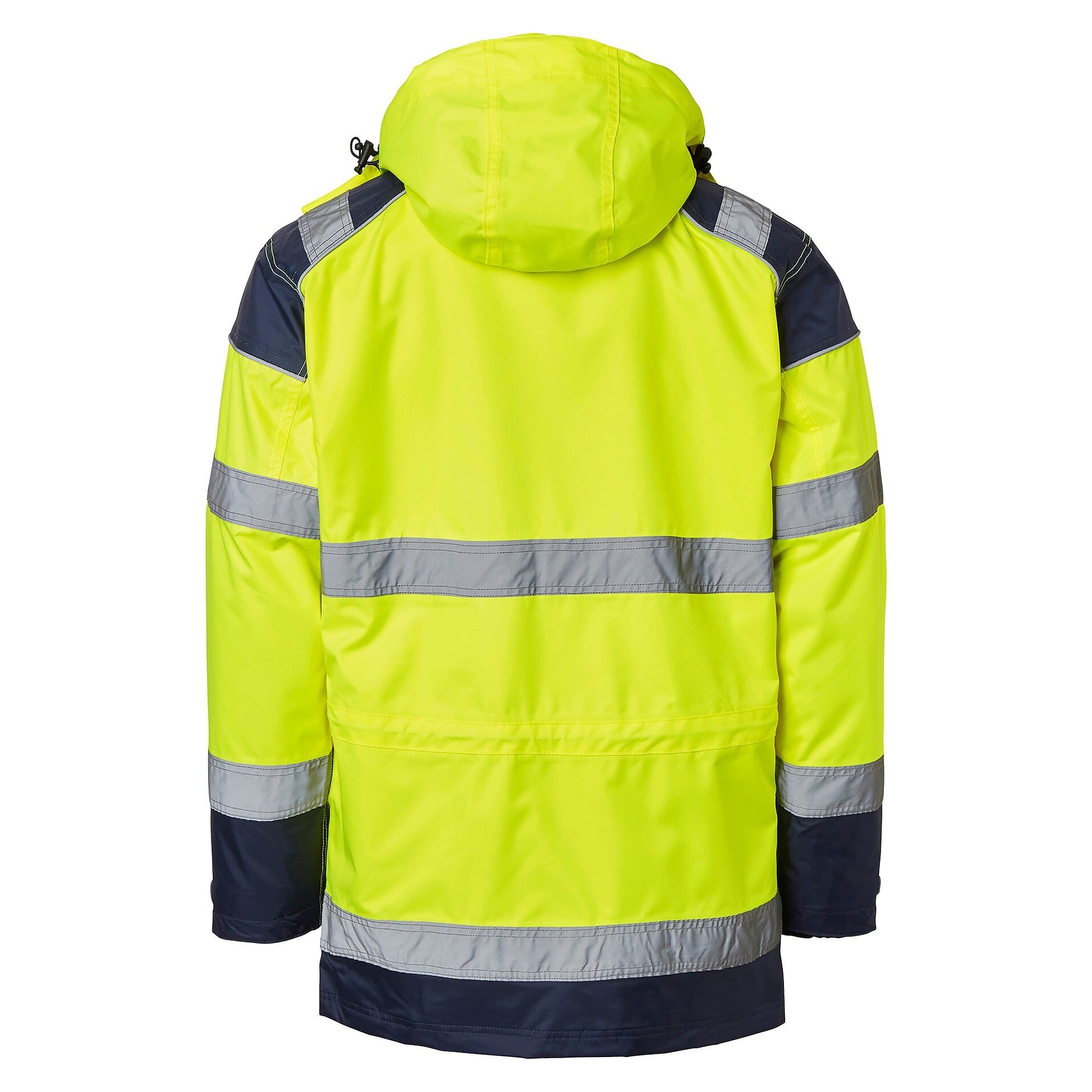 Parka haute visibilité 3-en-1 126 avec veste polaire amovible, EN 343, jaune fluo/bleu marine - Top Swede 1000690983