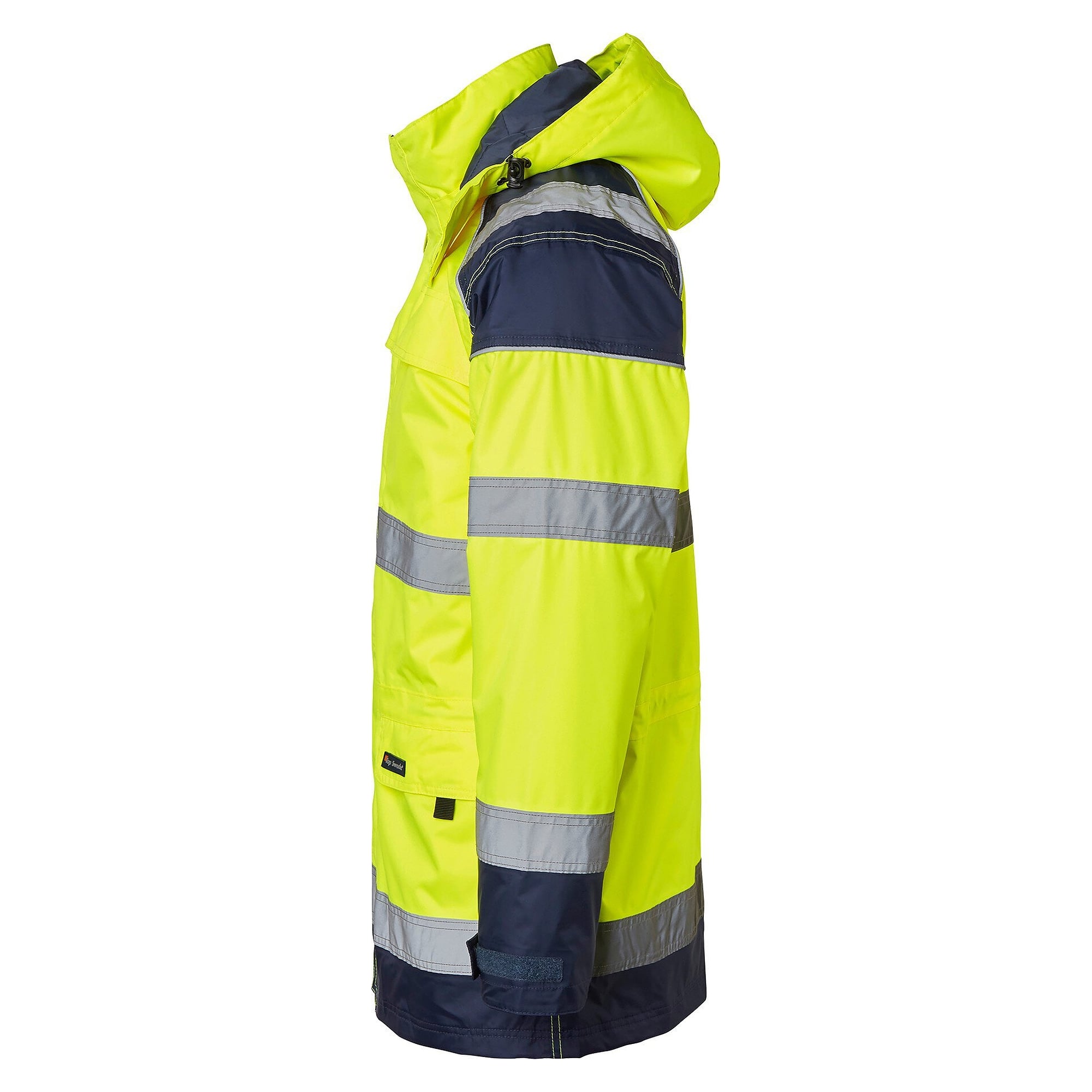 Parka haute visibilité 3-en-1 126 avec veste polaire amovible, EN 343, jaune fluo/bleu marine - Top Swede 1000690983
