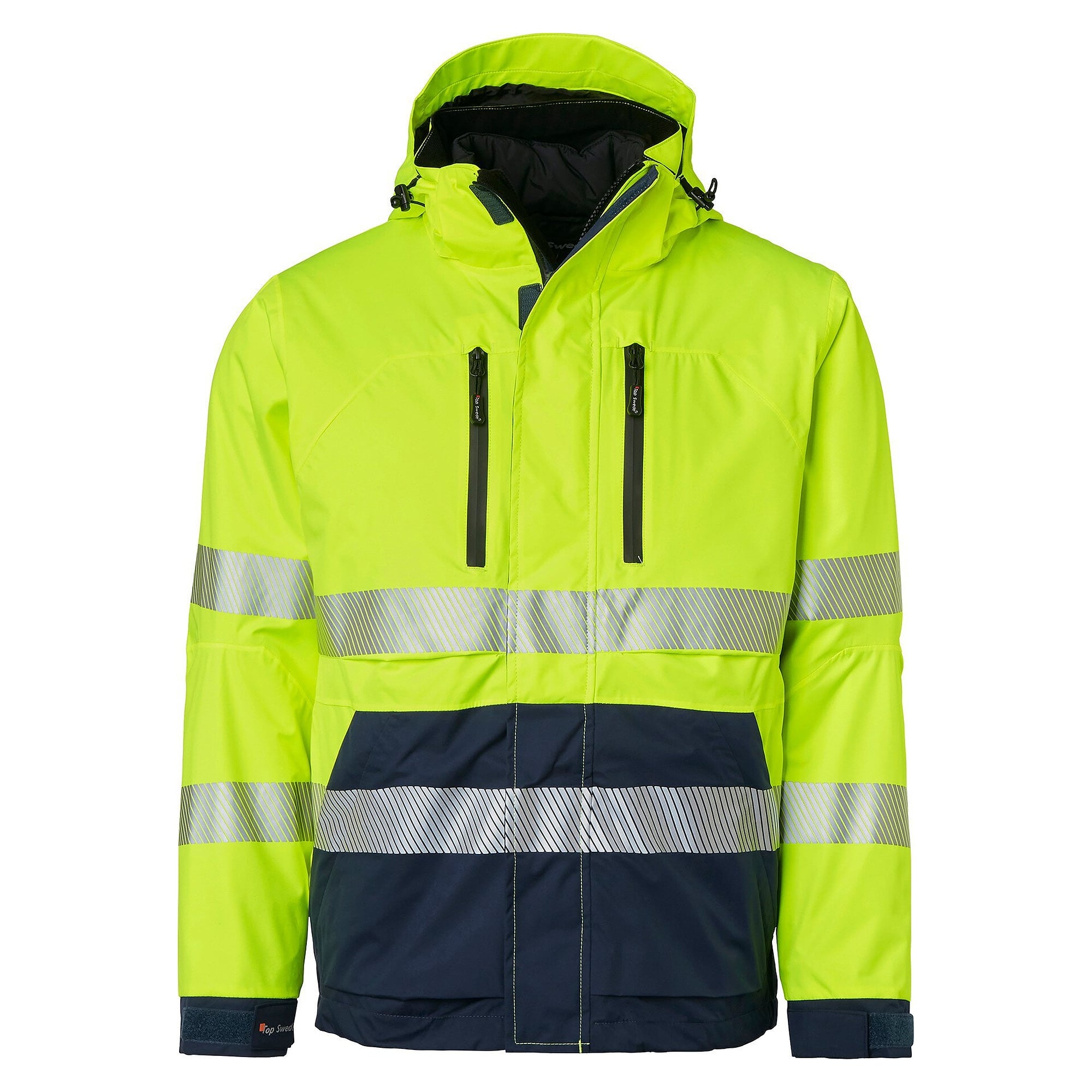 Warnschutz-3-in-1-Jacke 127 mit herausnehmbarem Futter, EN ISO 20471 Kl. 3, gelb/navy - Top Swede 1000691983