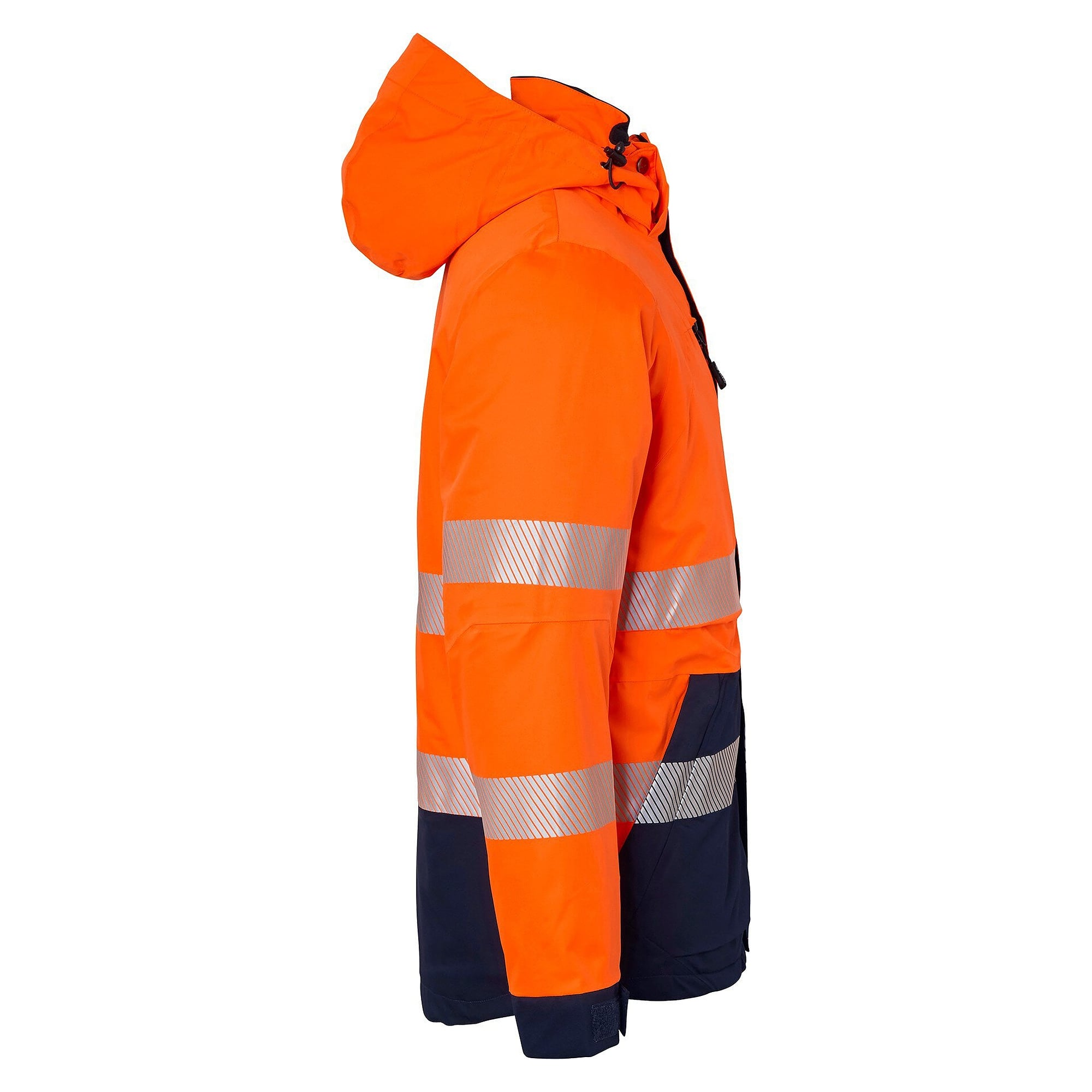 Warnschutz-3-in-1-Jacke 127 mit herausnehmbarem Futter, EN ISO 20471 Kl. 3, orange/navy - Top Swede 1000691991