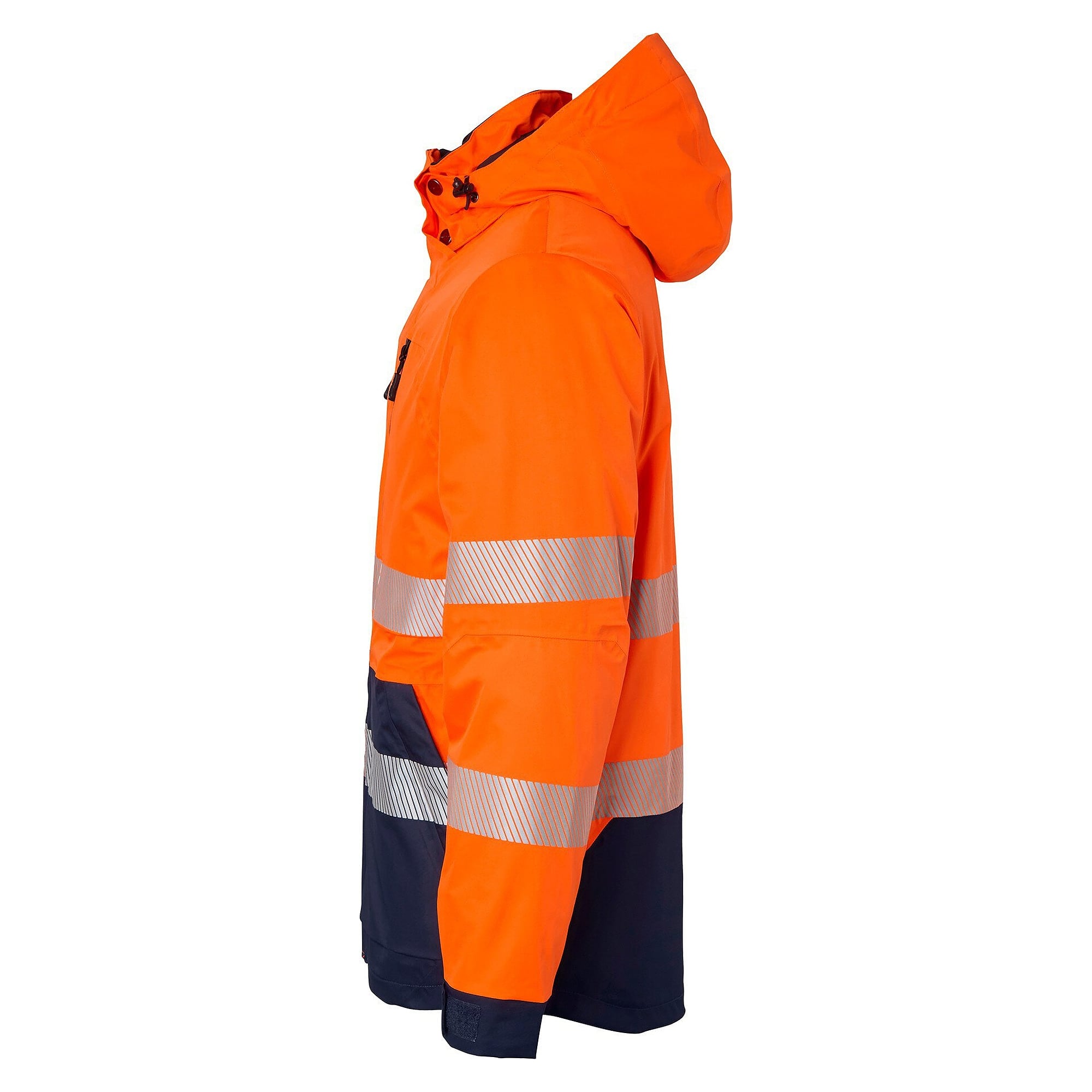 Warnschutz-3-in-1-Jacke 127 mit herausnehmbarem Futter, EN ISO 20471 Kl. 3, orange/navy - Top Swede 1000691991