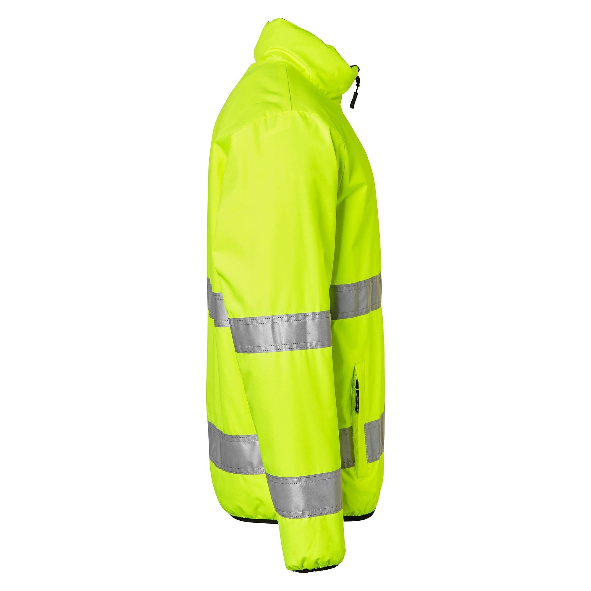 Wattierte Warnschutz-Wendejacke 129 nach EN ISO 20471 Klasse 3, fluoreszierend gelb und schwarz - Top Swede 1000693982