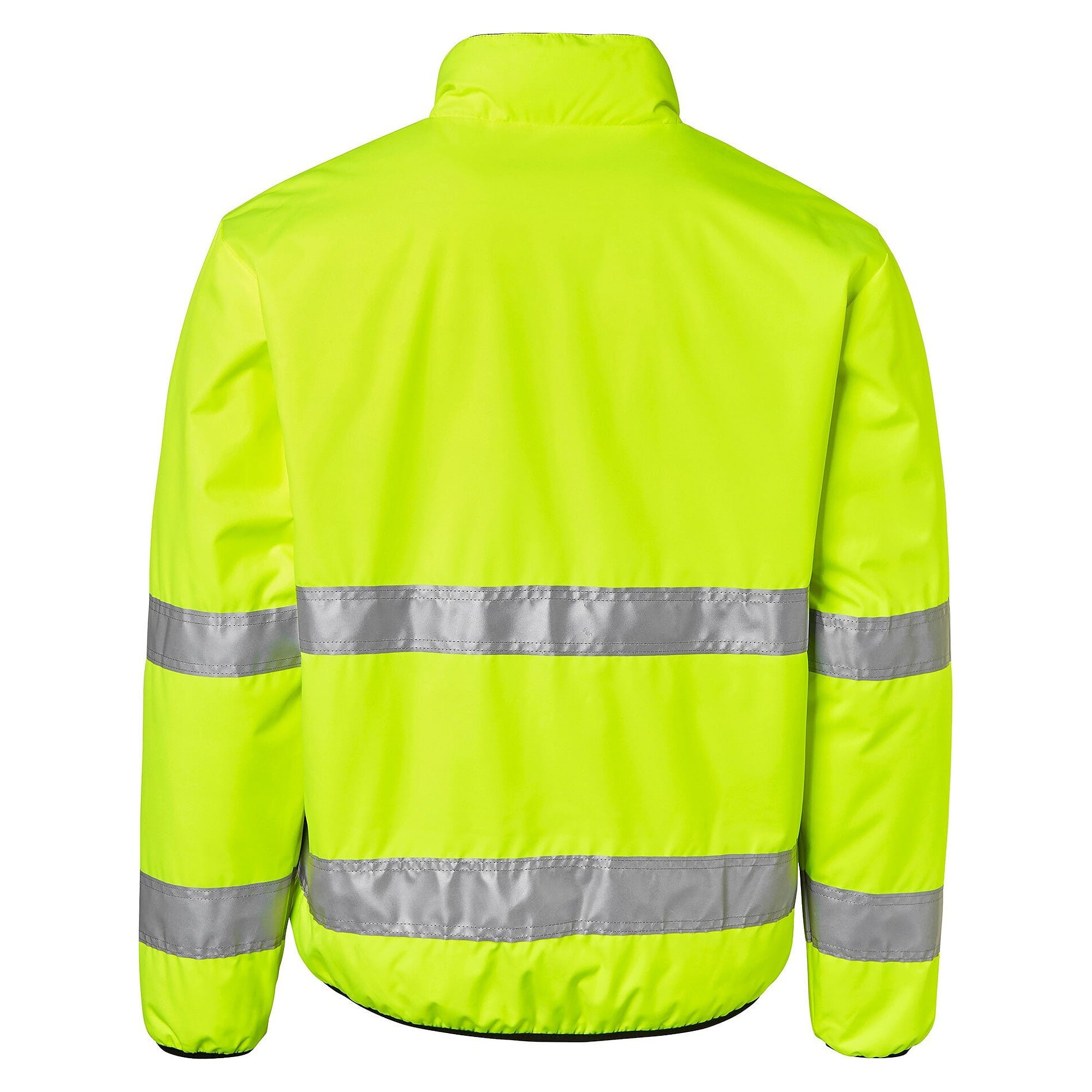 Wattierte Warnschutz-Wendejacke 129 nach EN ISO 20471 Klasse 3, fluoreszierend gelb und schwarz - Top Swede 1000693982