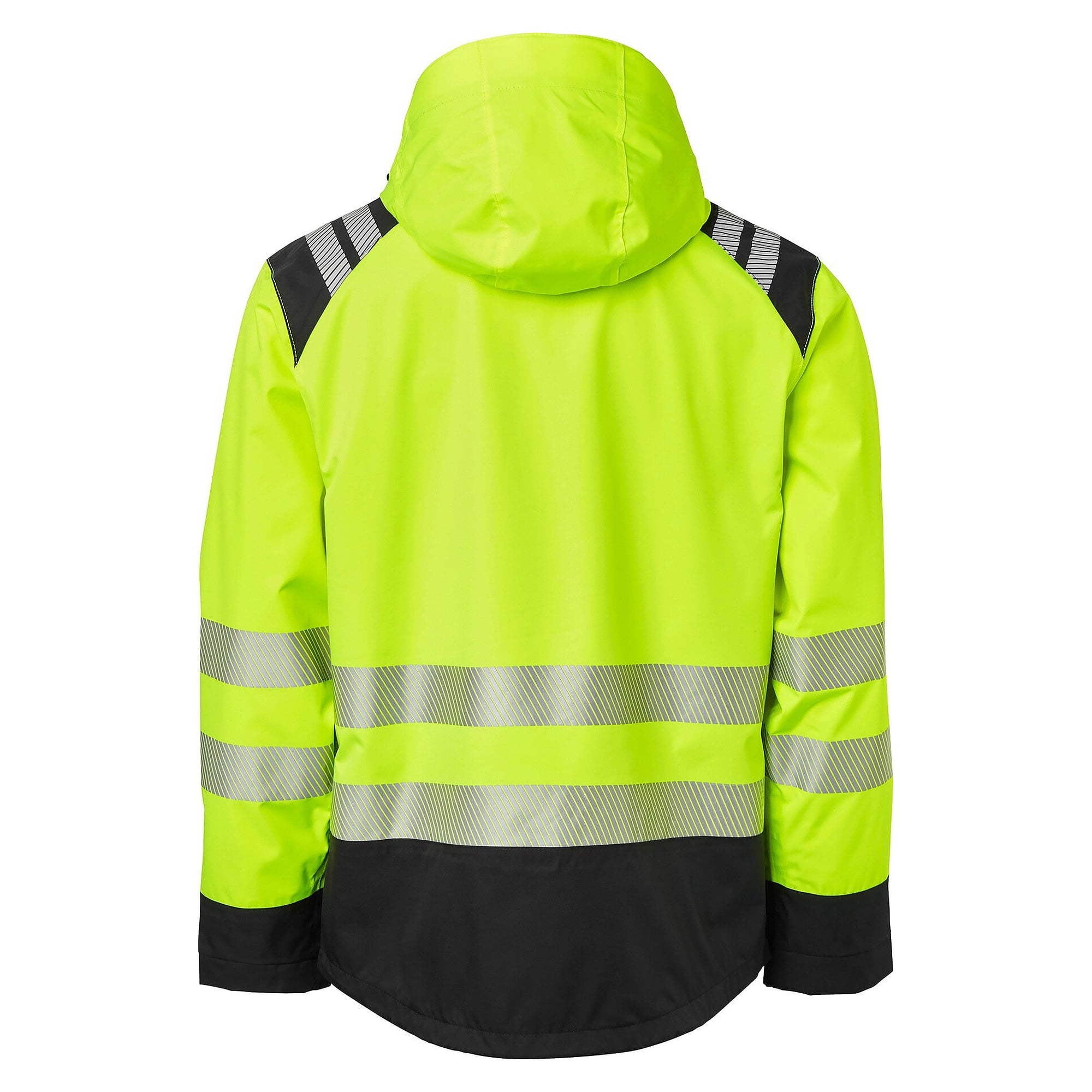 Warnschutz-Shelljacke 130 mit Daumenlöchern, EN 343 Klasse 3, Warngelb/Schwarz - Top Swede 1000694982