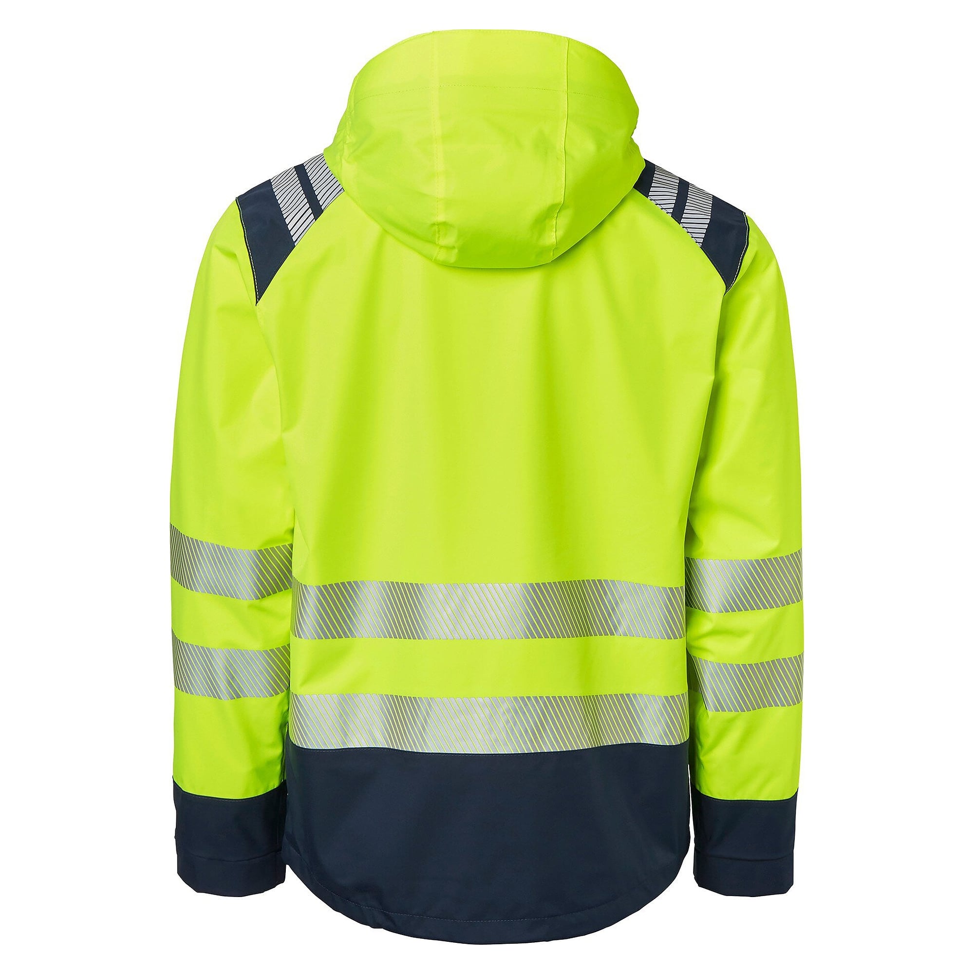 Warnschutz-Shelljacke 130 mit Daumenlöchern, EN 343 Klasse 3, Warngelb/Navy - Top Swede 1000694983