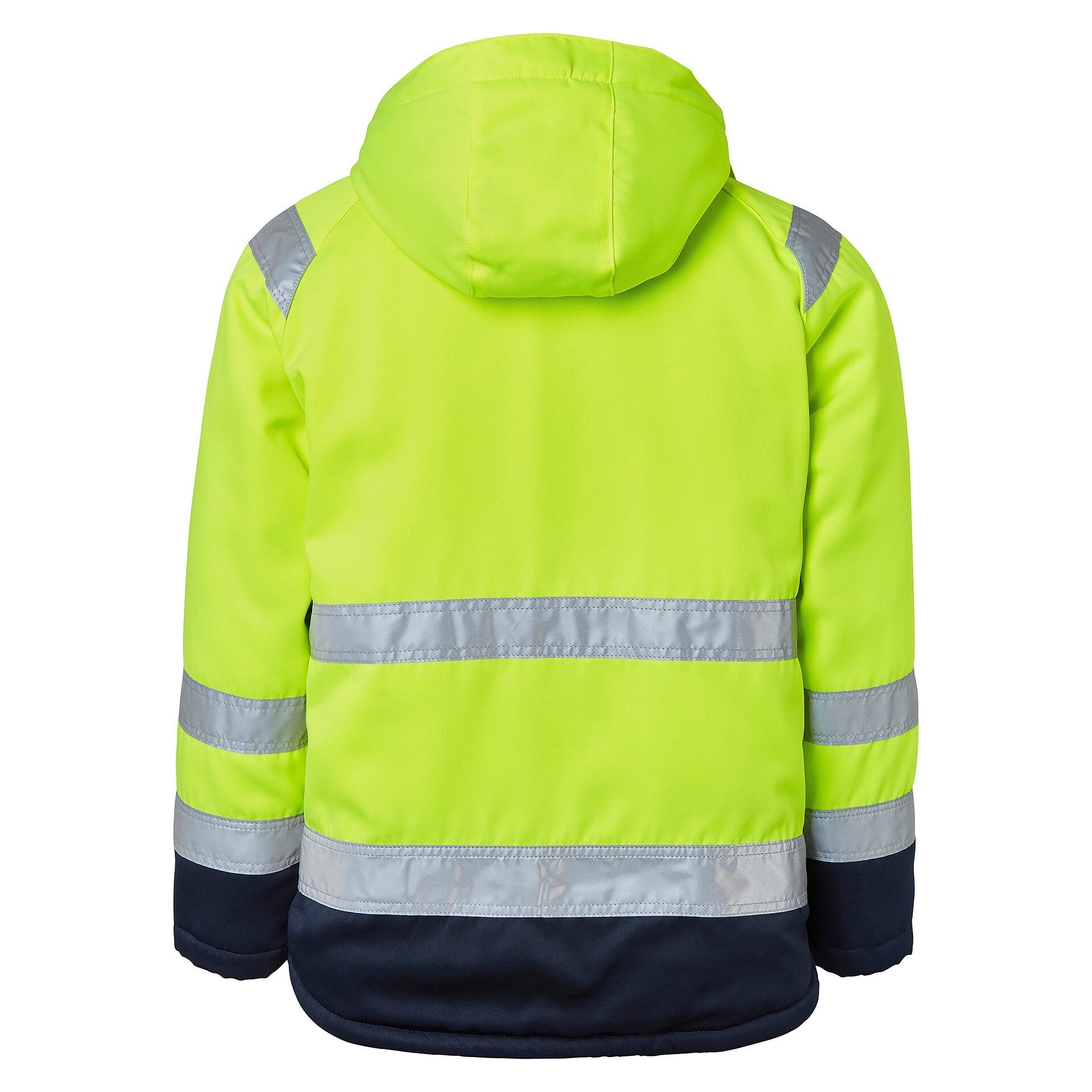 Veste d'hiver haute visibilité 131 EN ISO 20471 classe 3, matelassée, à capuche, jaune fluo/bleu marine - Top Swede 1000695983