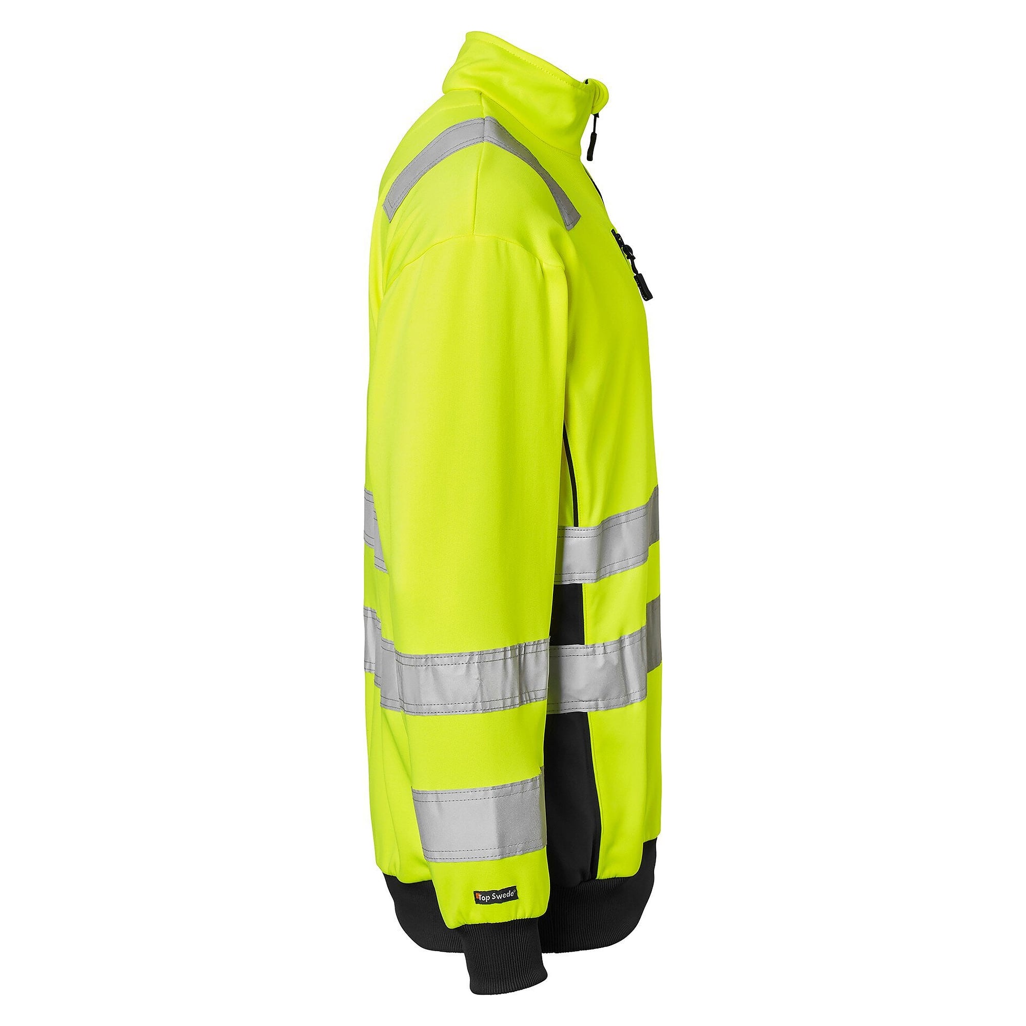 Sweat-shirt haute visibilité demi-zip 136, EN ISO 20471 classe 3, jaune/marine - Top Swede 1000703983