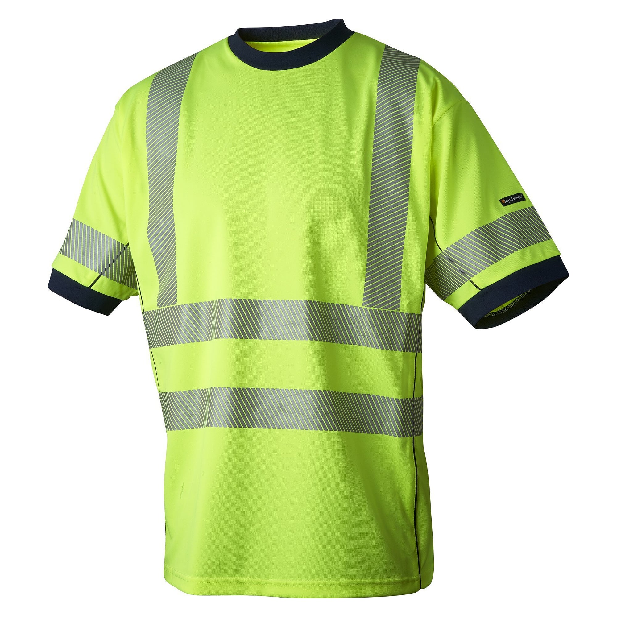 Warnschutz-T-Shirt 1424 aus feuchtigkeitsableitendem Coolplus, EN ISO 20471, warngelb - Top Swede 1000705712