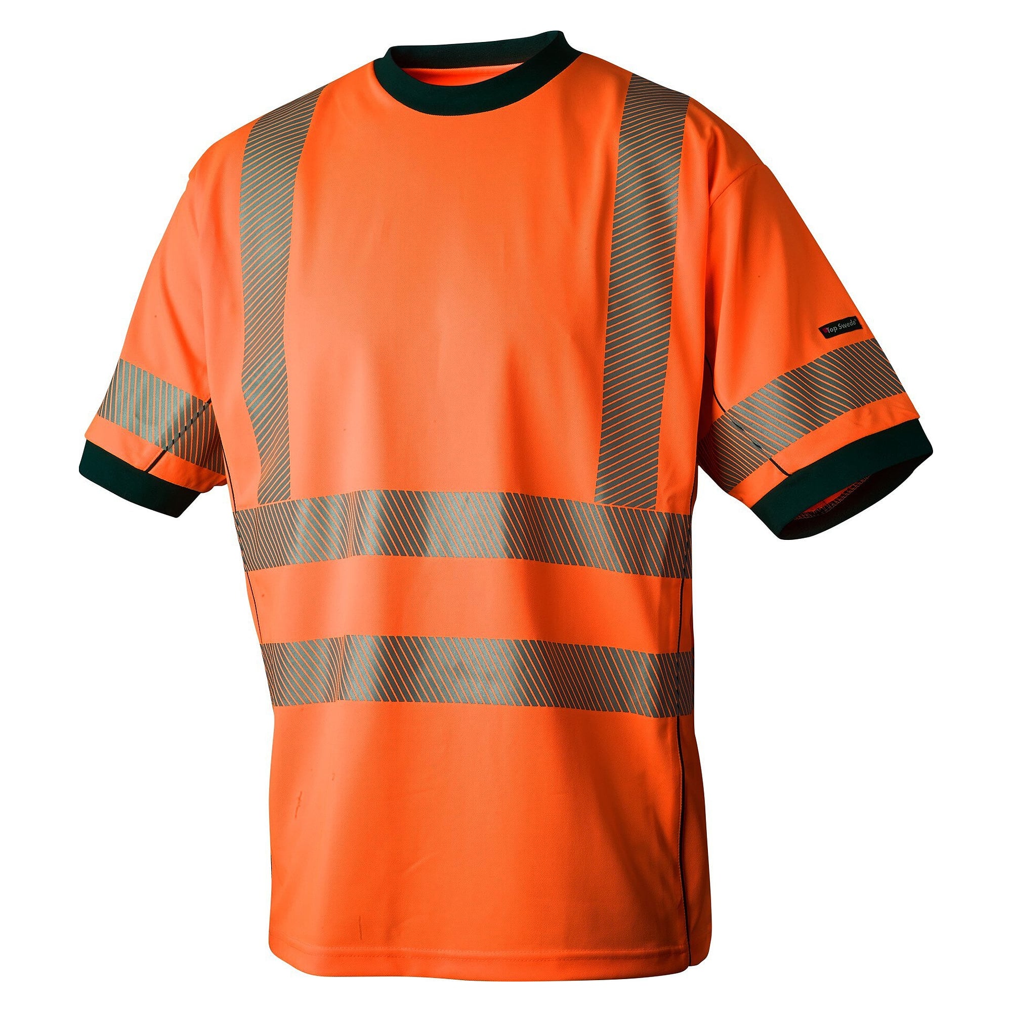 T-shirt haute visibilité 1424 en Coolplus évacuant l'humidité, EN ISO 20471, orange fluo - Top Swede 1000705811