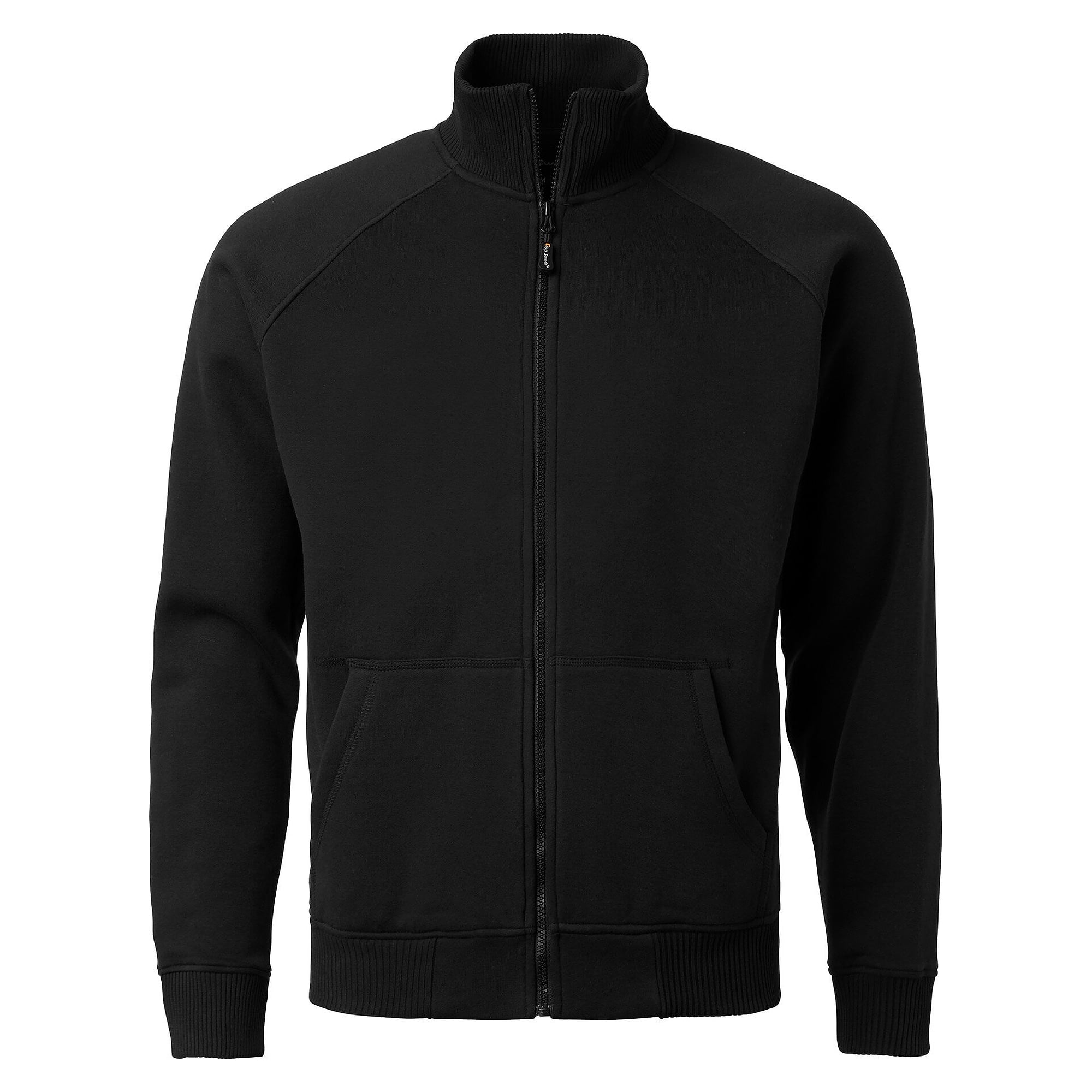 Veste sweat 148 à col, zip intégral et poches latérales, unisexe, noir - Top Swede 1000709001