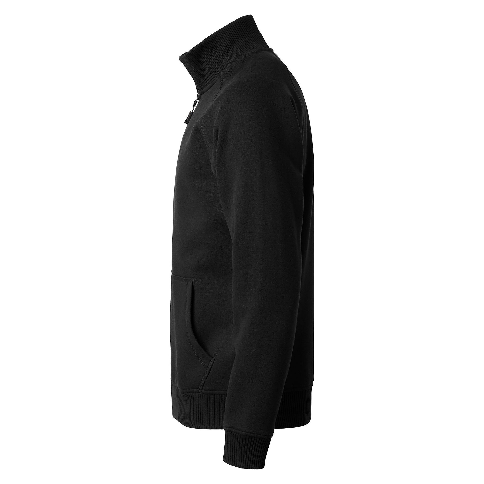Veste sweat 148 à col, zip intégral et poches latérales, unisexe, noir - Top Swede 1000709001