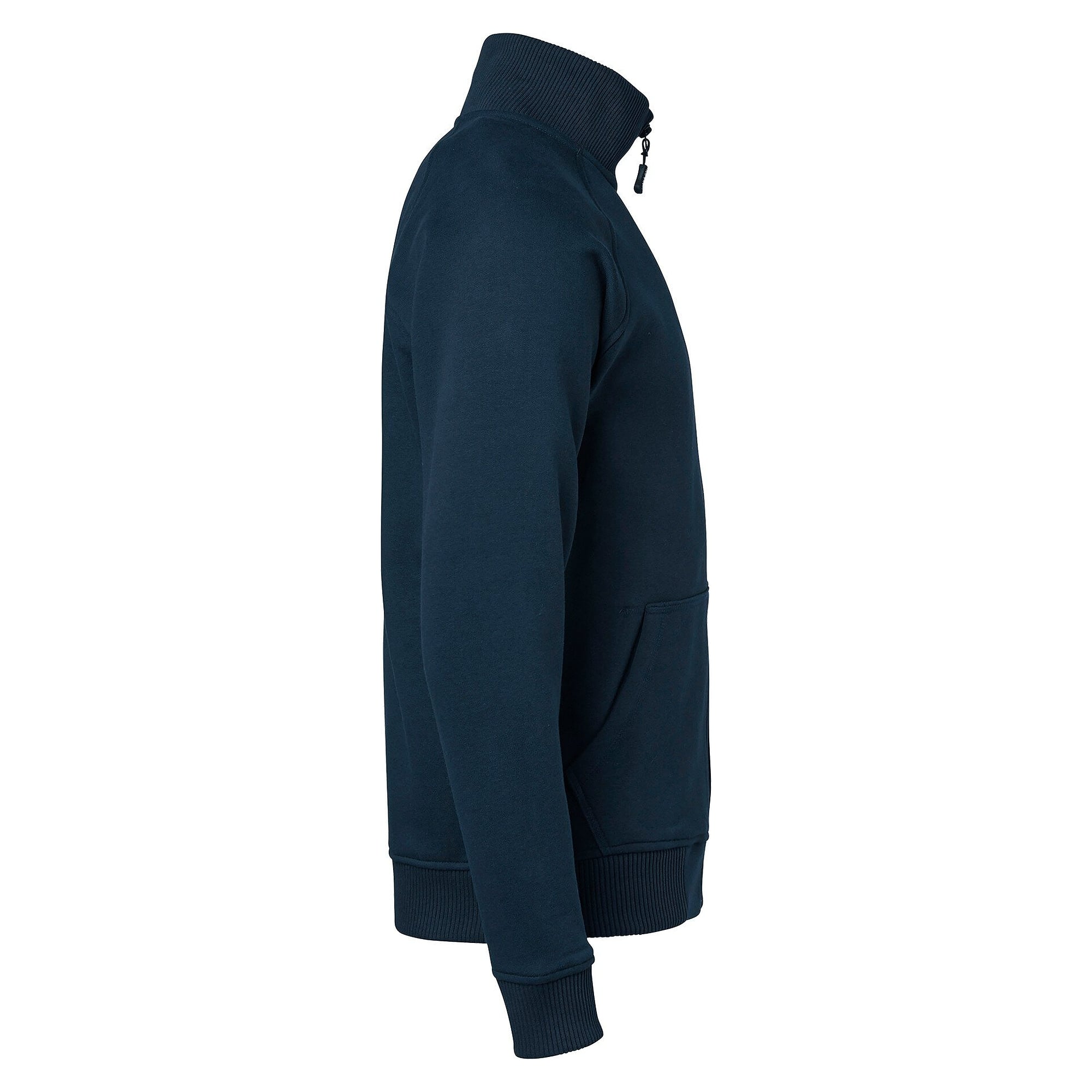 Veste sweat 148 à col, zip intégral et poches latérales, unisexe, bleu marine - Top Swede 1000709403
