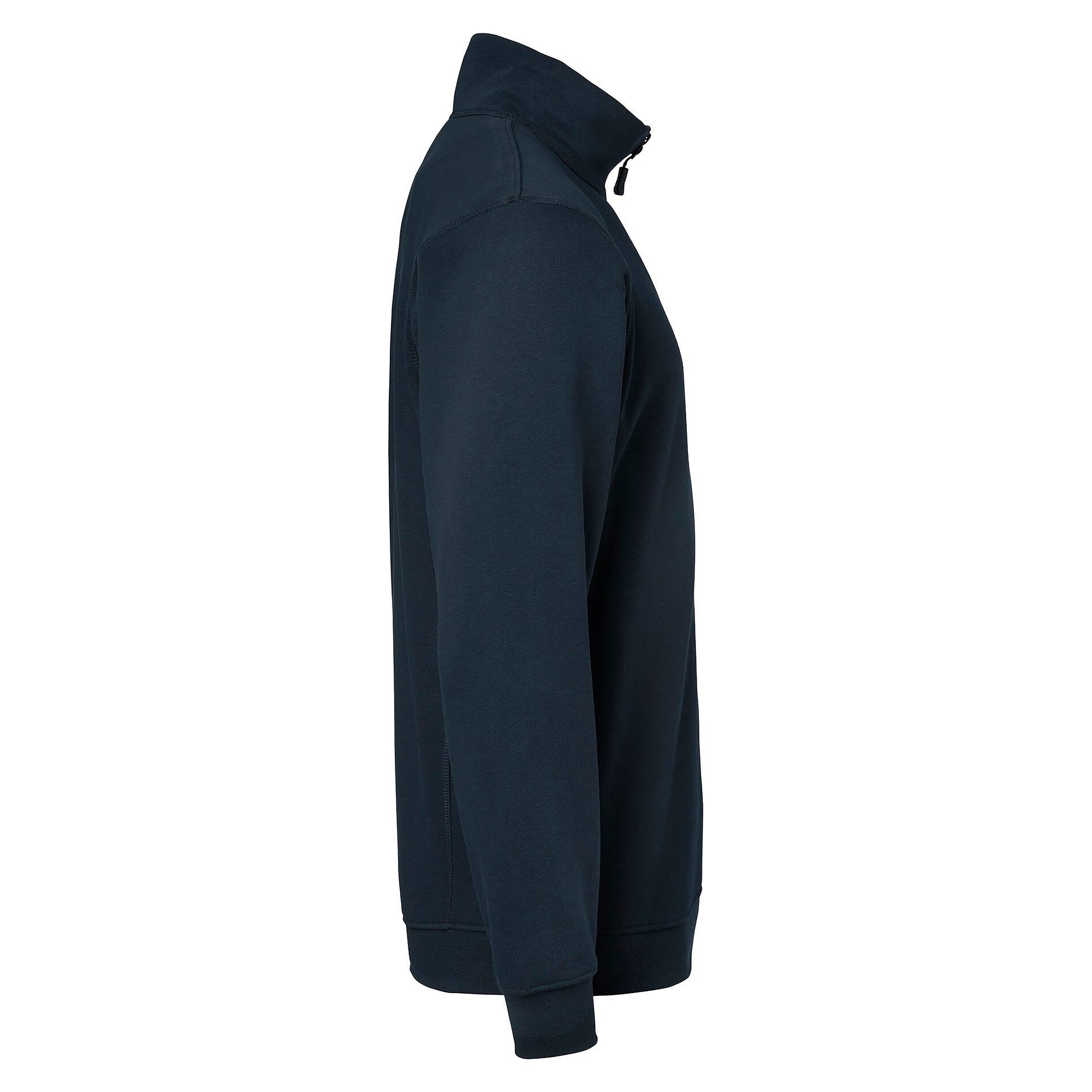 Sweat-shirt demi-zip 149 riche en coton avec bords-côtes, unisexe, bleu marine - Top Swede 1000710403