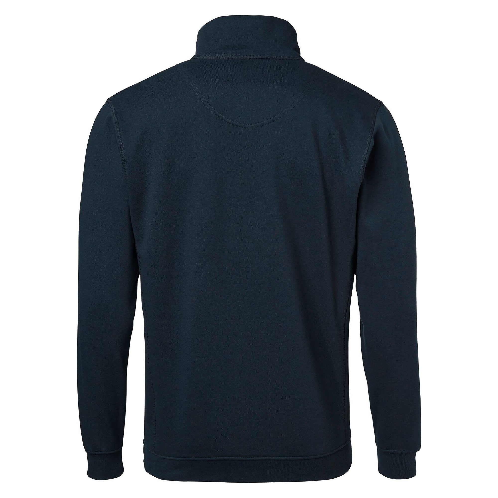 Sweat-shirt demi-zip 149 riche en coton avec bords-côtes, unisexe, bleu marine - Top Swede 1000710403