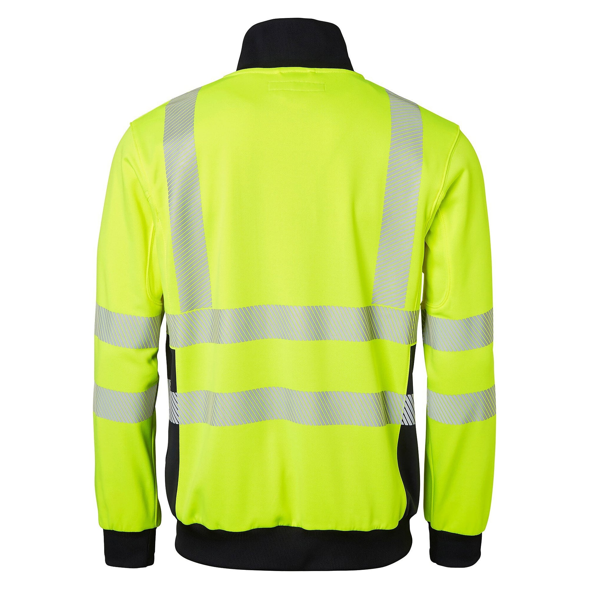 Sweat-shirt zippé haute visibilité 1529, EN ISO 20471 classe 3, jaune fluo/bleu marine - Top Swede 1000712983