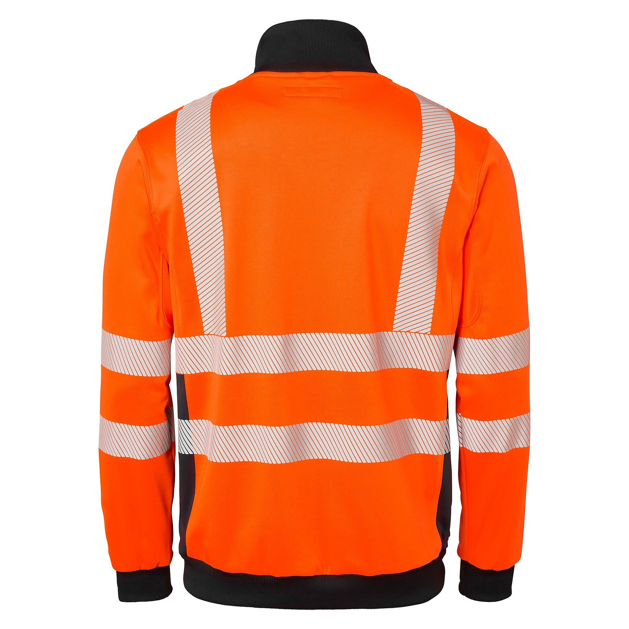 Sweat-shirt zippé haute visibilité 1529, EN ISO 20471 classe 3, orange fluo/bleu marine - Top Swede 1000712991