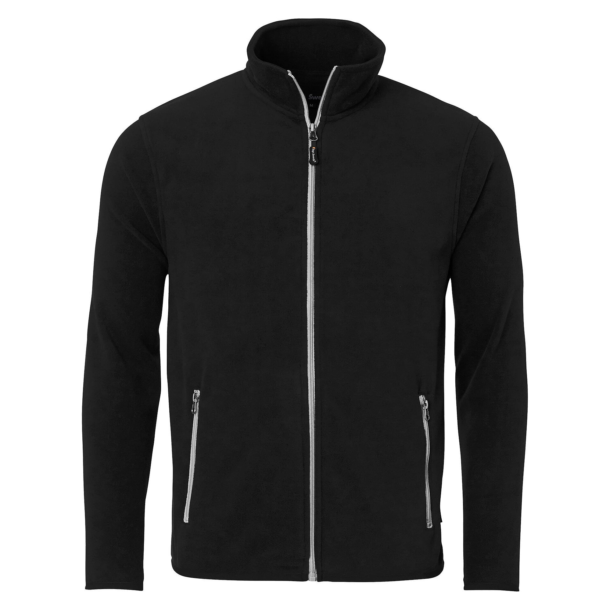 Veste polaire unisexe 154 avec fermeture éclair intégrale et poches zippées, noir - Top Swede 1000718001