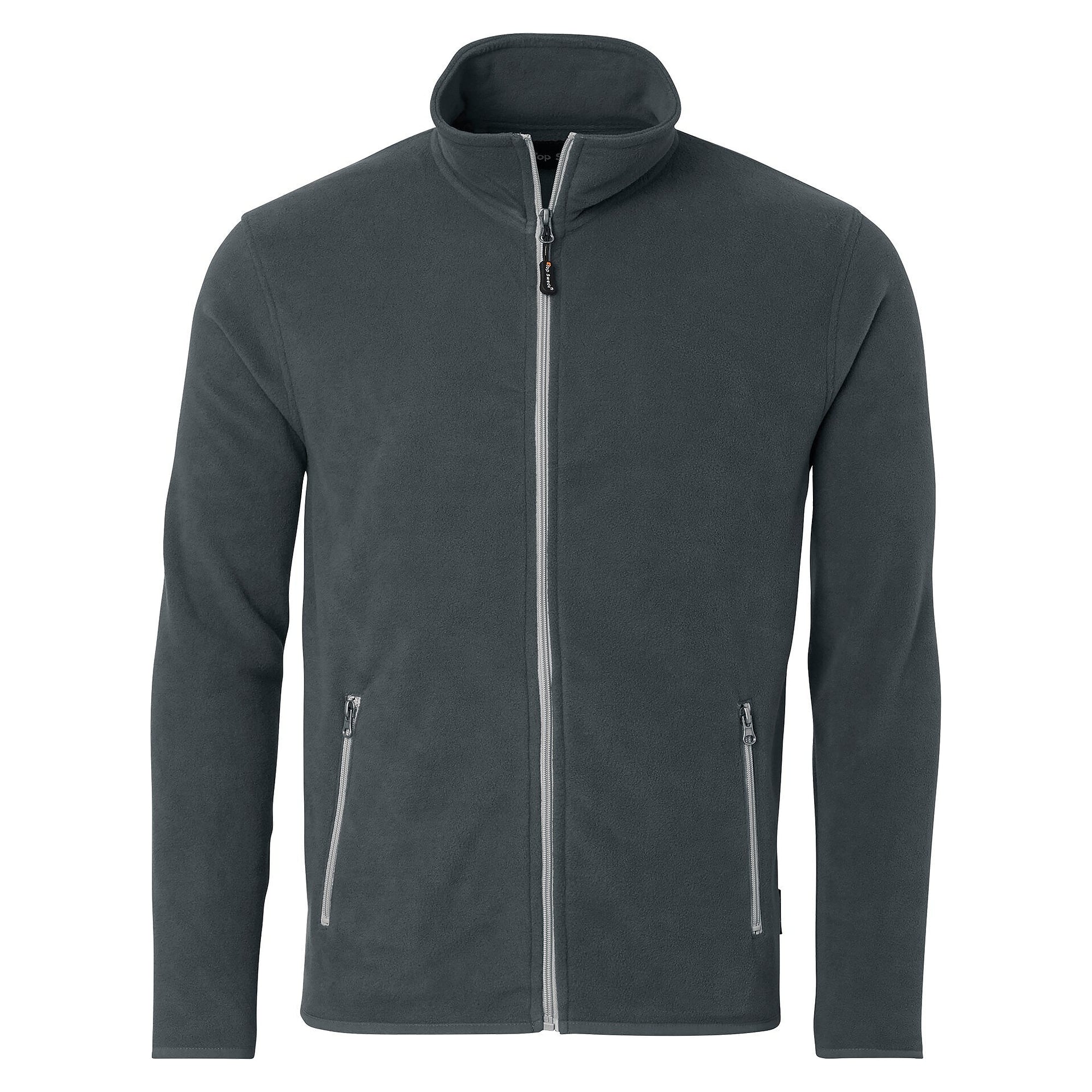 Veste polaire unisexe 154 avec fermeture éclair intégrale et poches zippées, gris foncé - Top Swede 1000718021